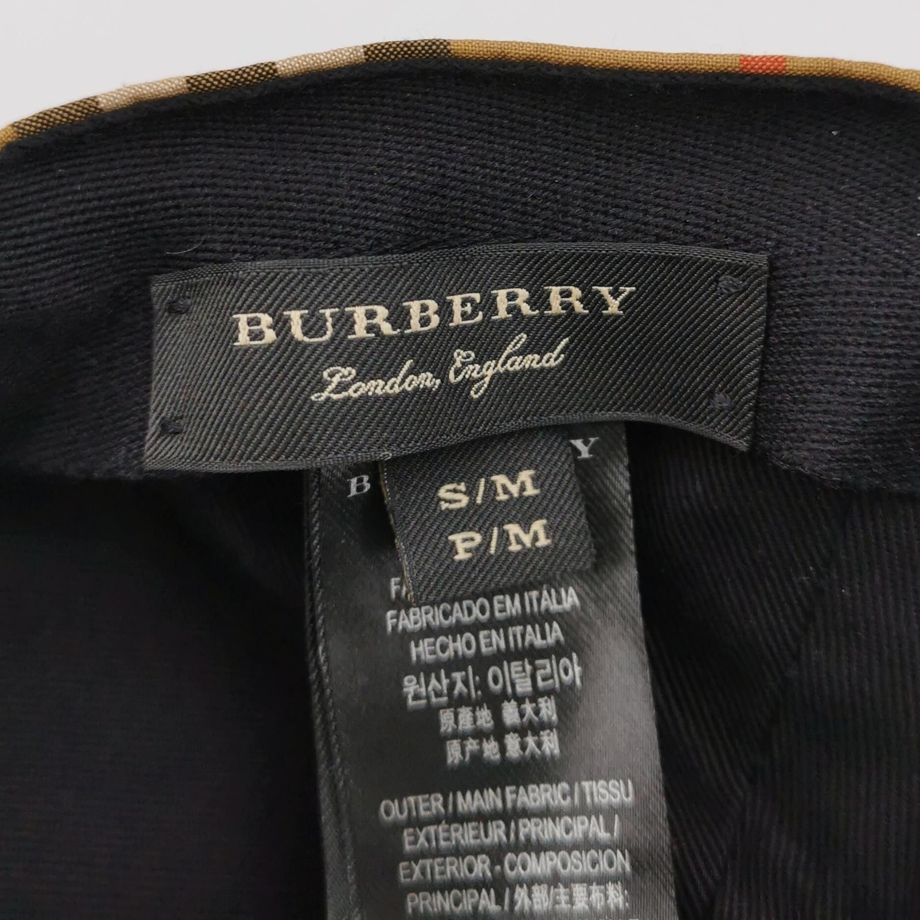 Burberry Burberry Check Baseball Cap Size S/M Size ONE SIZE - 4 Thumbnail
