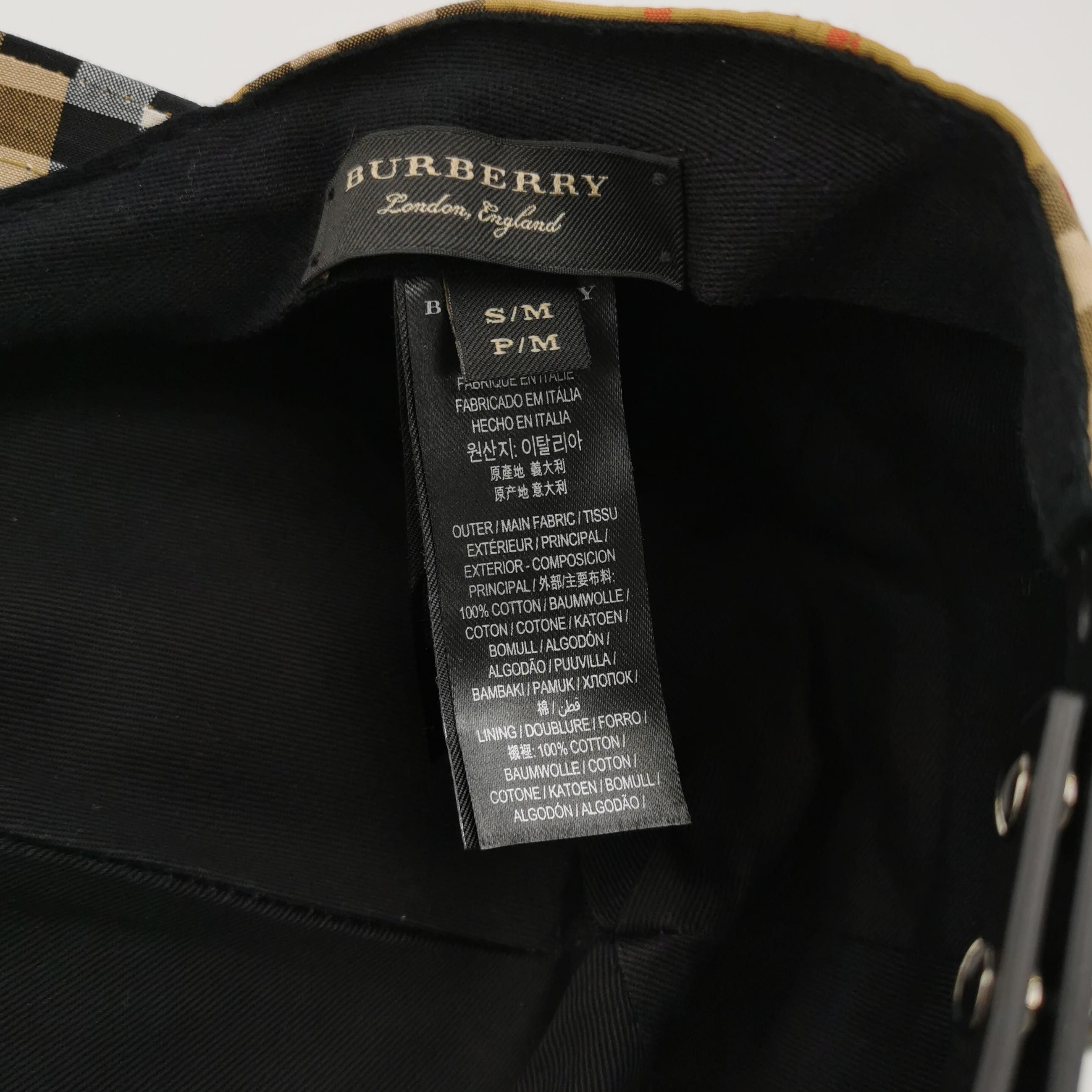 Burberry Burberry Check Baseball Cap Size S/M Size ONE SIZE - 5 Thumbnail