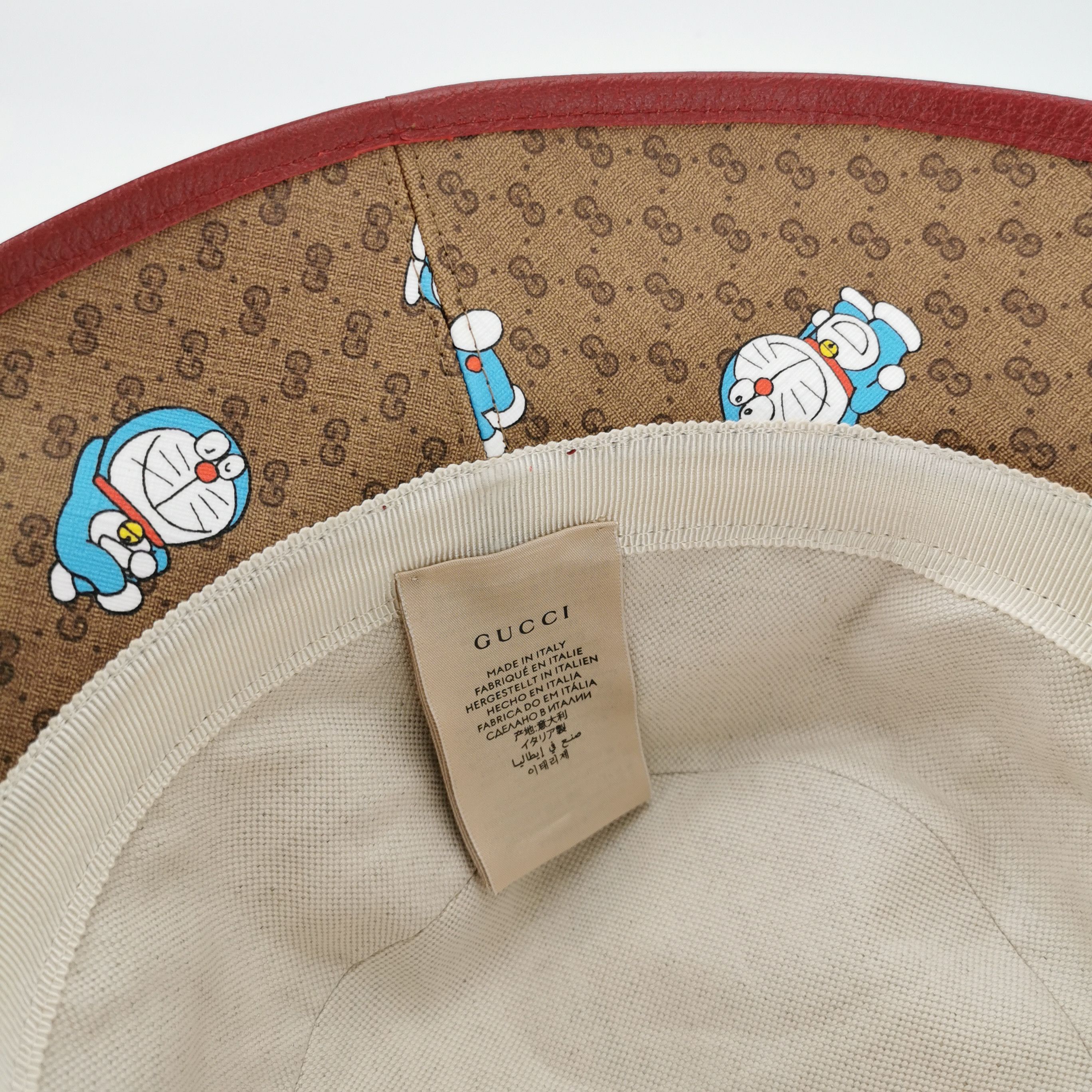 Gucci Gucci x Doraemon GG Canvas Bucket Hat Size L Size ONE SIZE - 6 Thumbnail