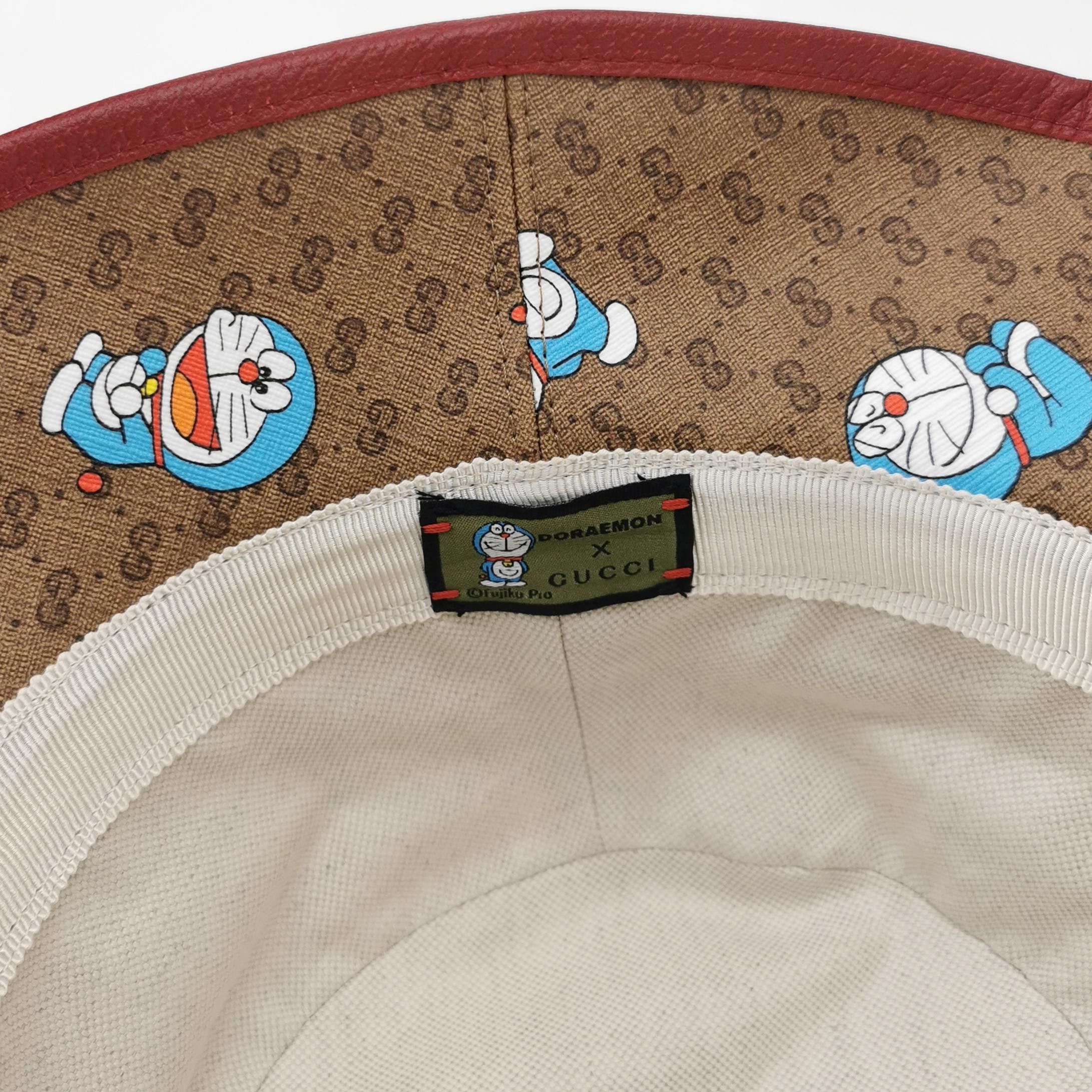 Gucci Gucci x Doraemon GG Canvas Bucket Hat Size L Size ONE SIZE - 5 Thumbnail