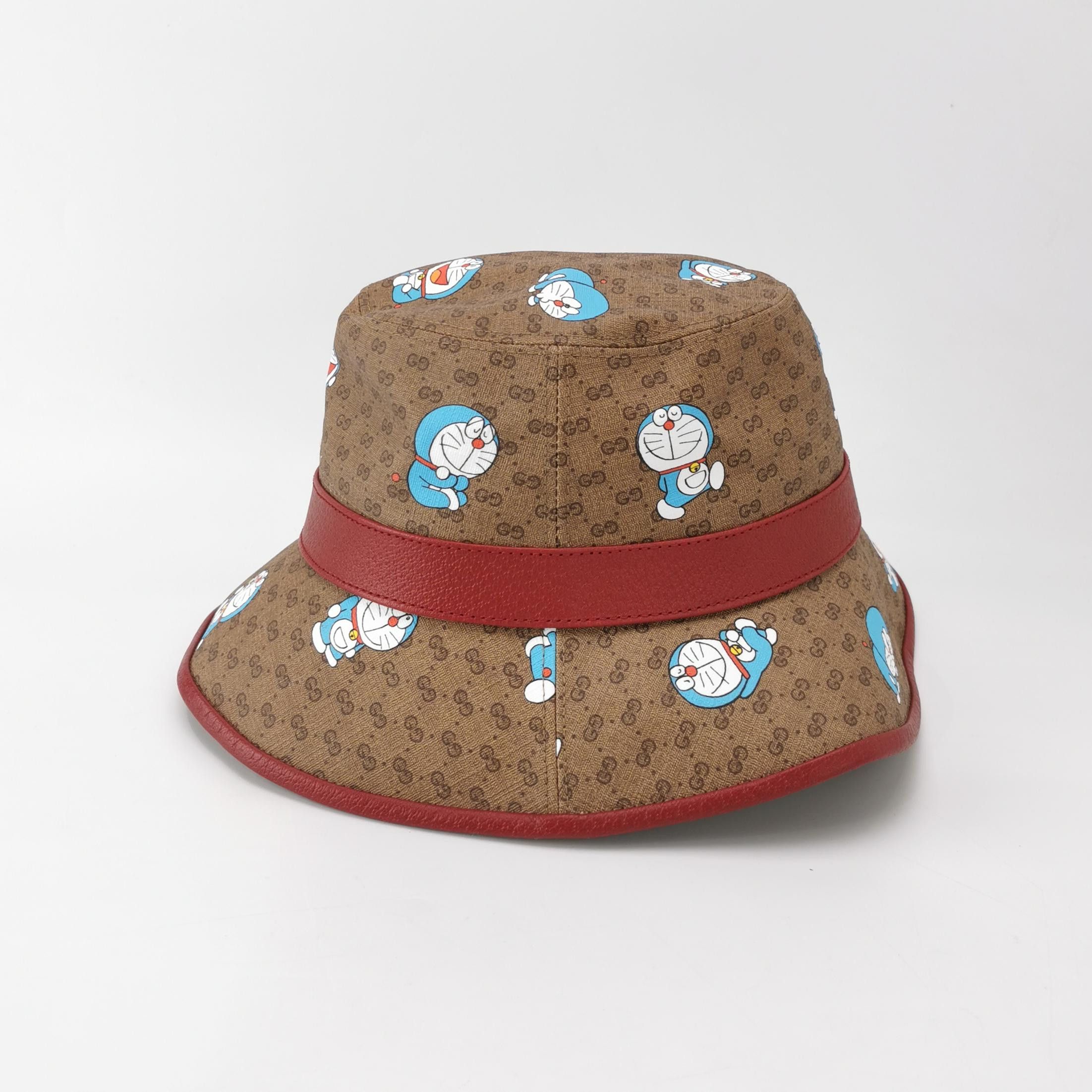 Gucci Gucci x Doraemon GG Canvas Bucket Hat Size L Size ONE SIZE - 3 Thumbnail