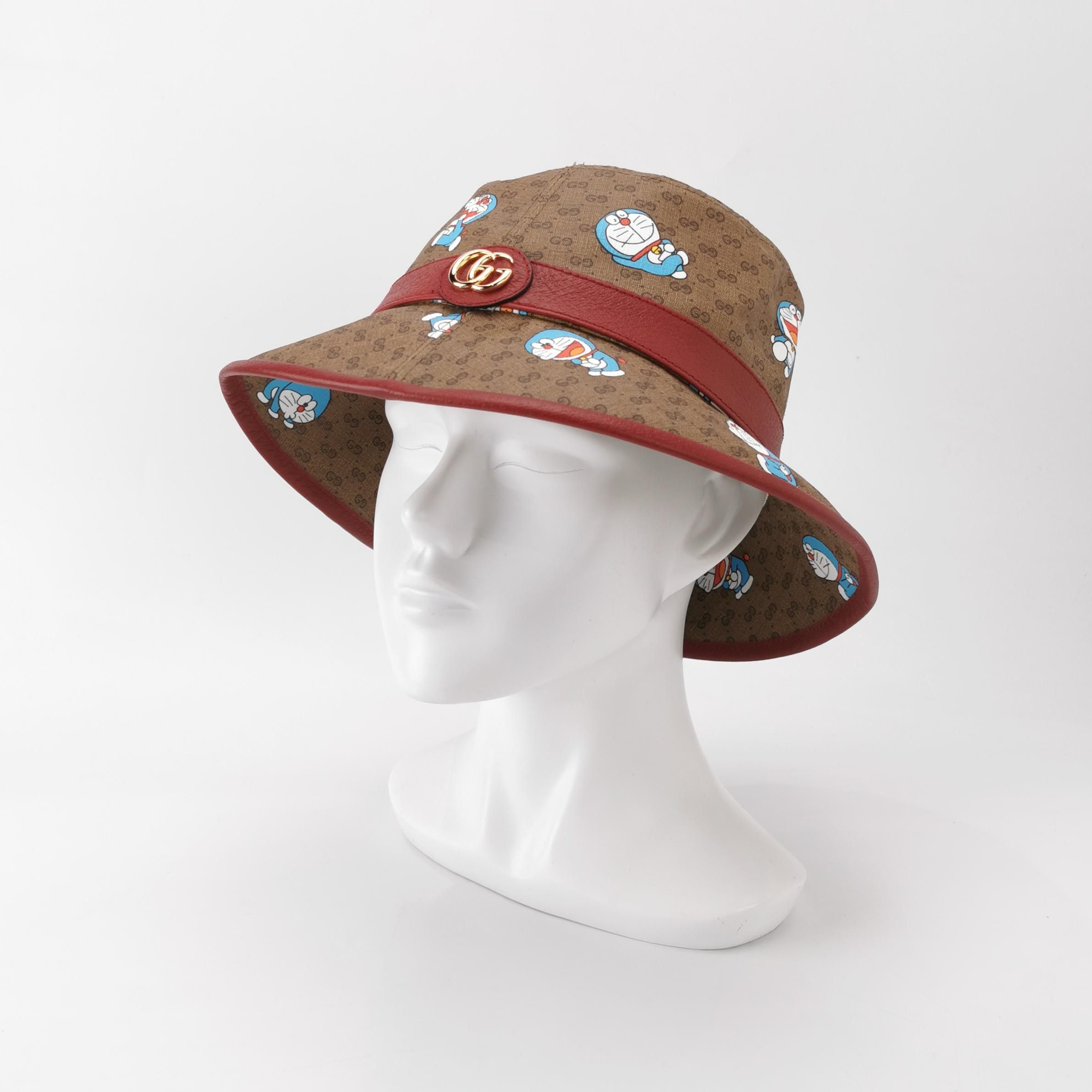 Gucci Gucci x Doraemon GG Canvas Bucket Hat Size L Size ONE SIZE - 2 Thumbnail