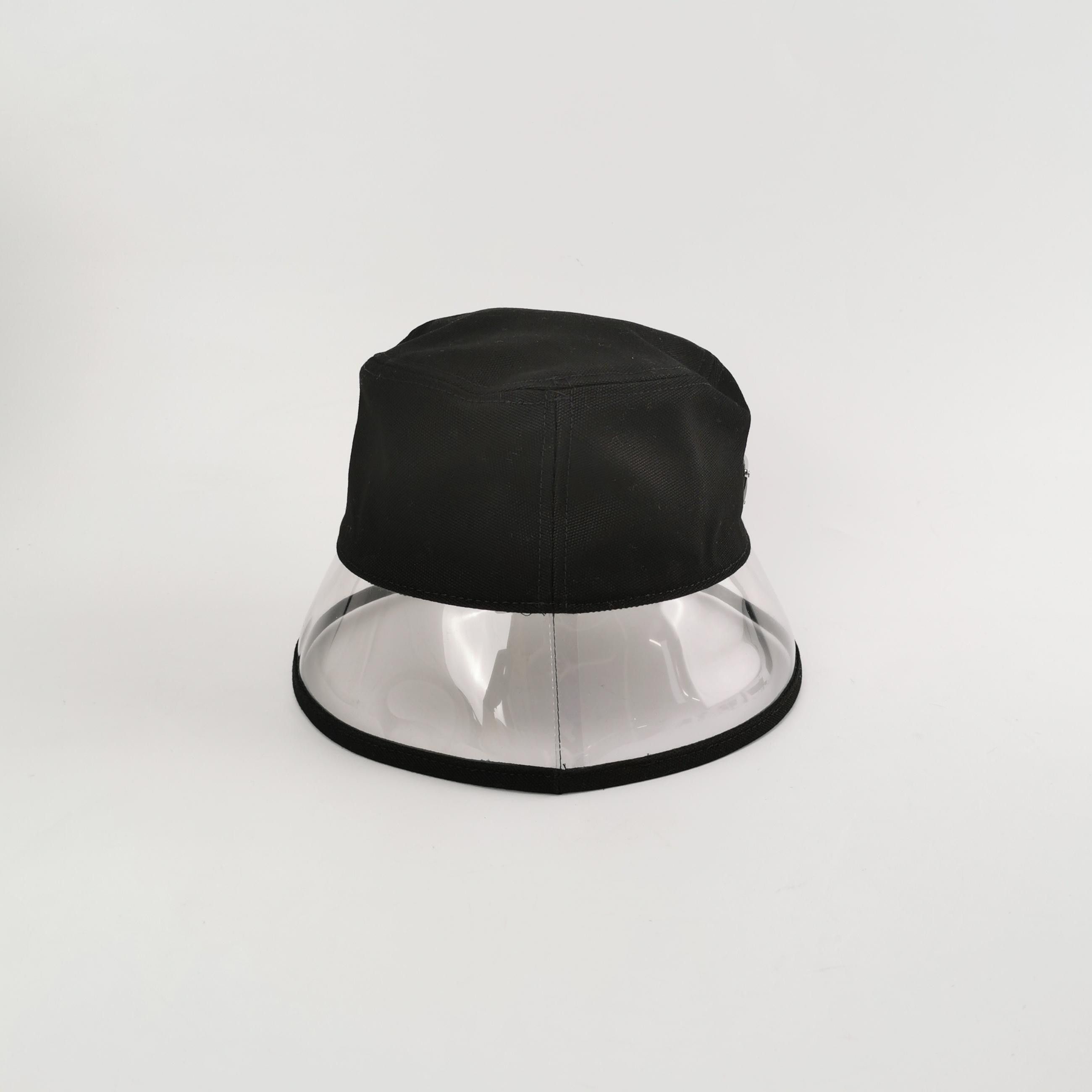 Prada Prada PVC Triangle Logo Bucket Hat Size M Size ONE SIZE - 3 Thumbnail