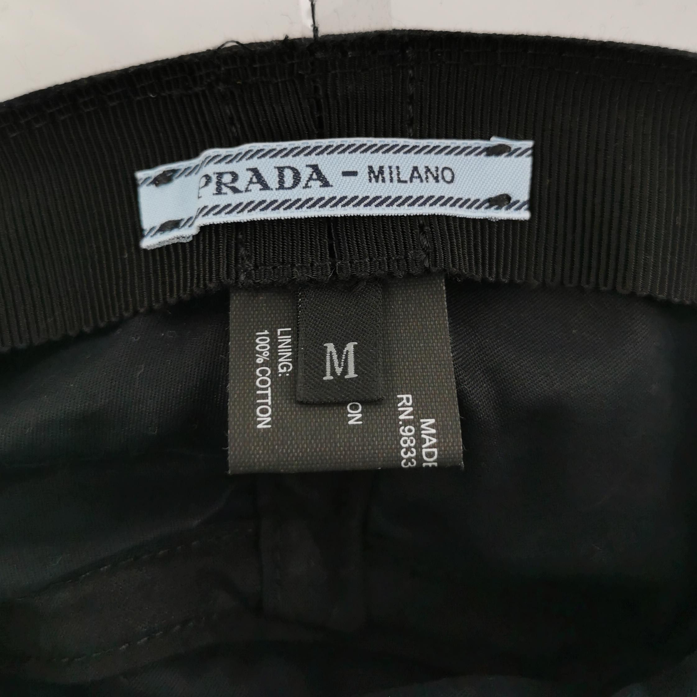 Prada Prada PVC Triangle Logo Bucket Hat Size M Size ONE SIZE - 5 Thumbnail