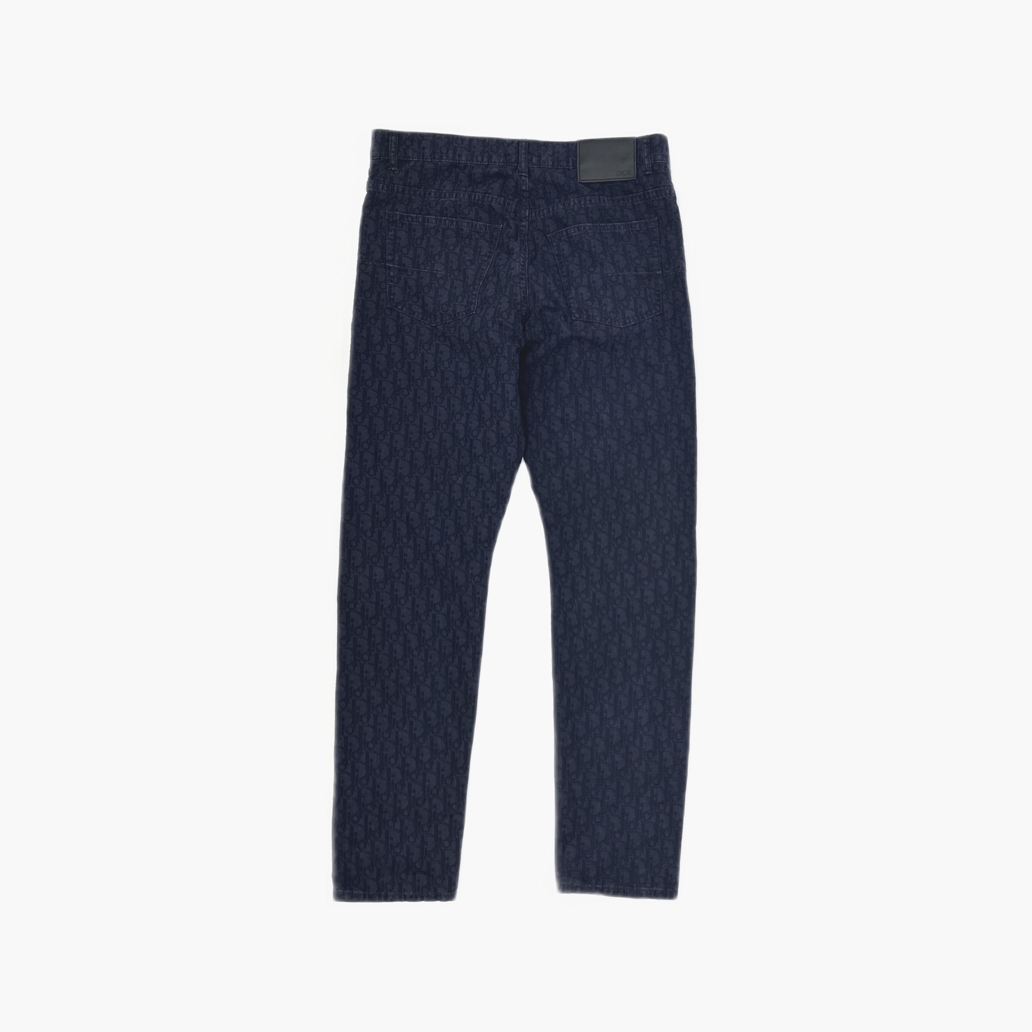 Dior Dior Oblique Monogram Denim Size 30 Size US 30 / EU 46 - 2 Thumbnail