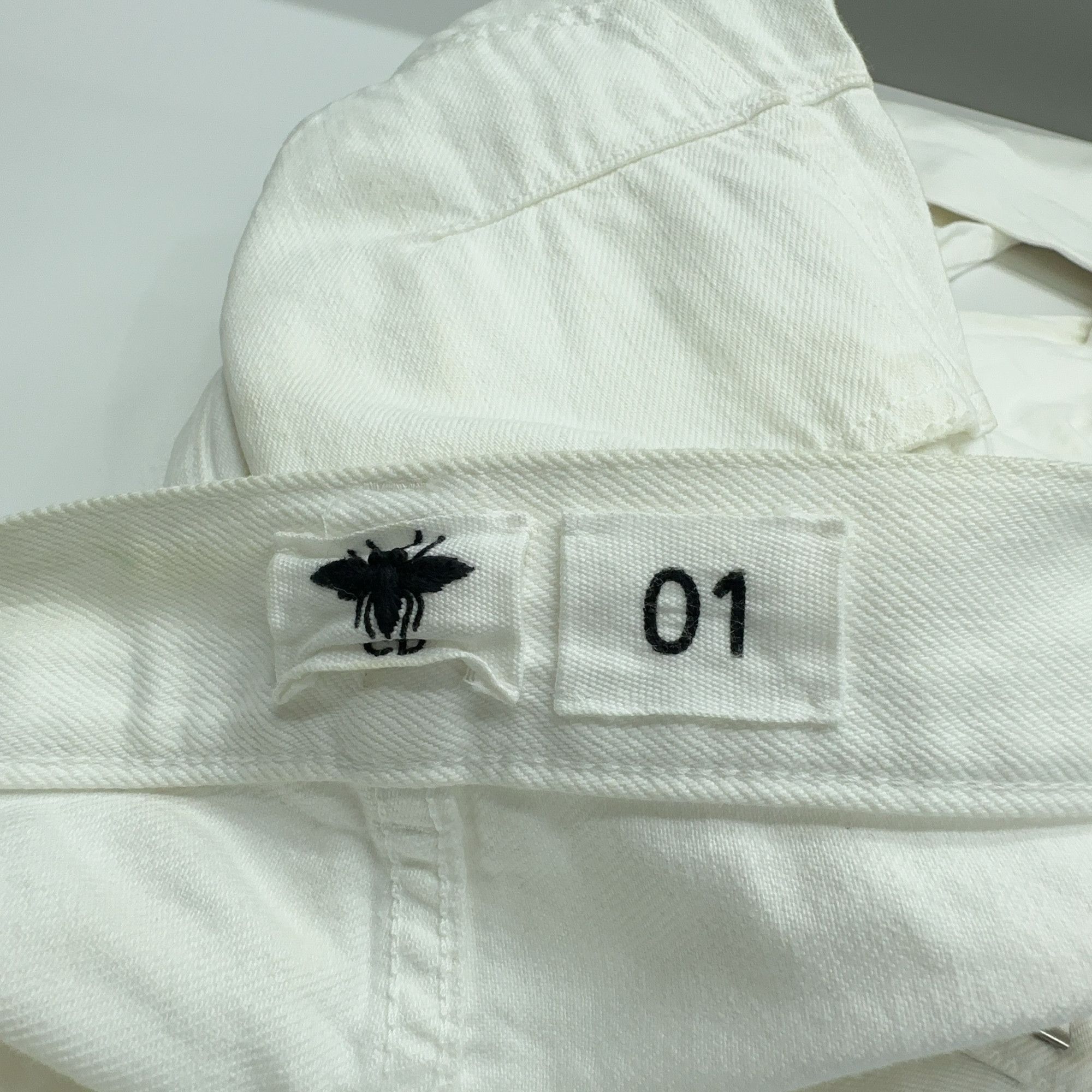 Dior Dior Bee White Jeans Size F 32 Size 24" / US 00 / IT 34 - 4 Thumbnail