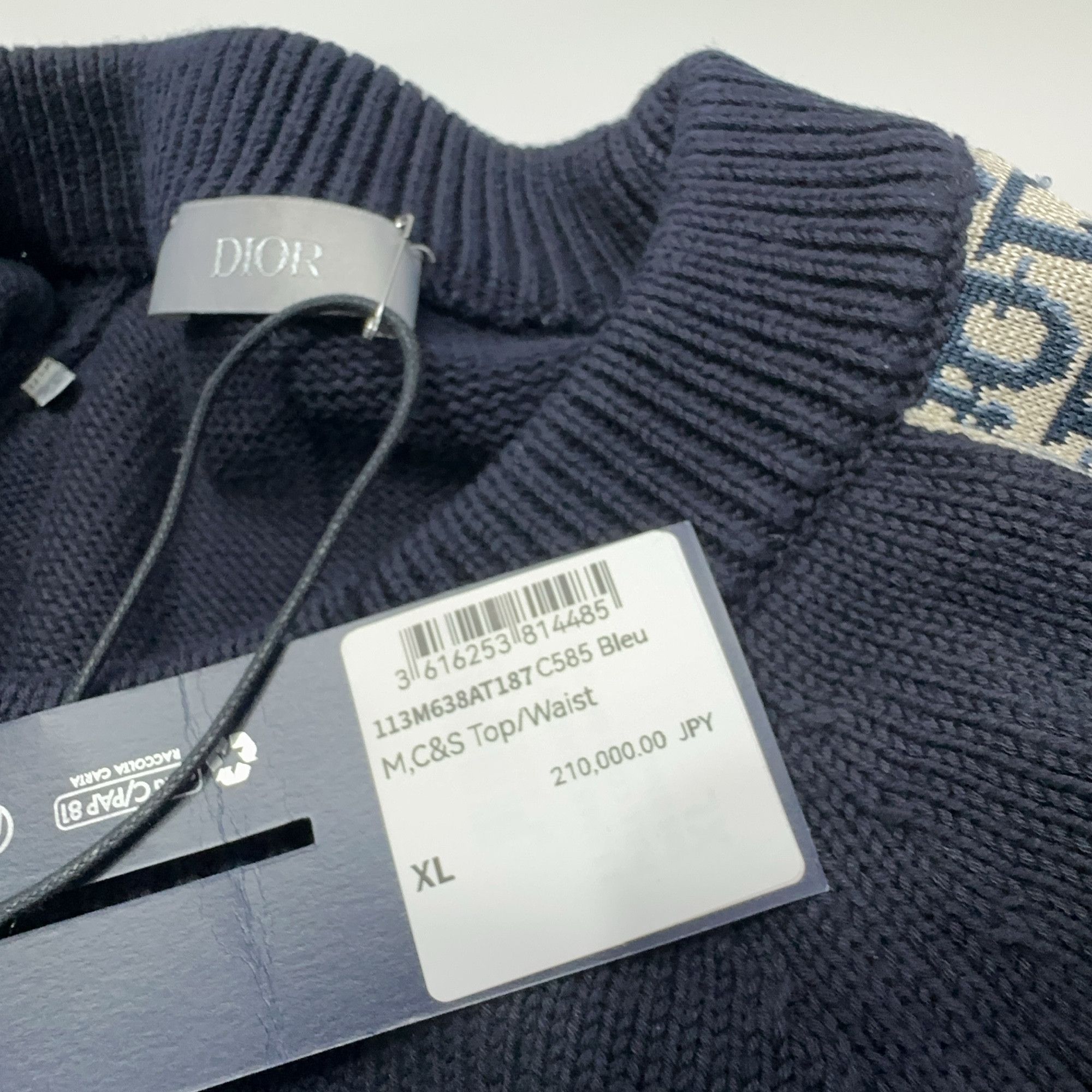 Dior Dior Oblique Stripe Sweater XL Size US XL / EU 56 / 4 - 5 Thumbnail
