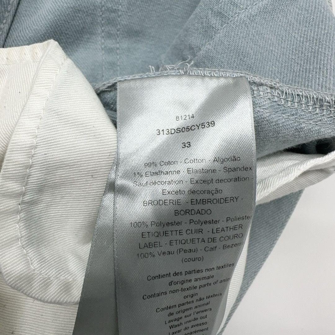 Dior Dior Logo Embroidery Straight Leg Jeans Size 33 Size US 33 - 4 Thumbnail