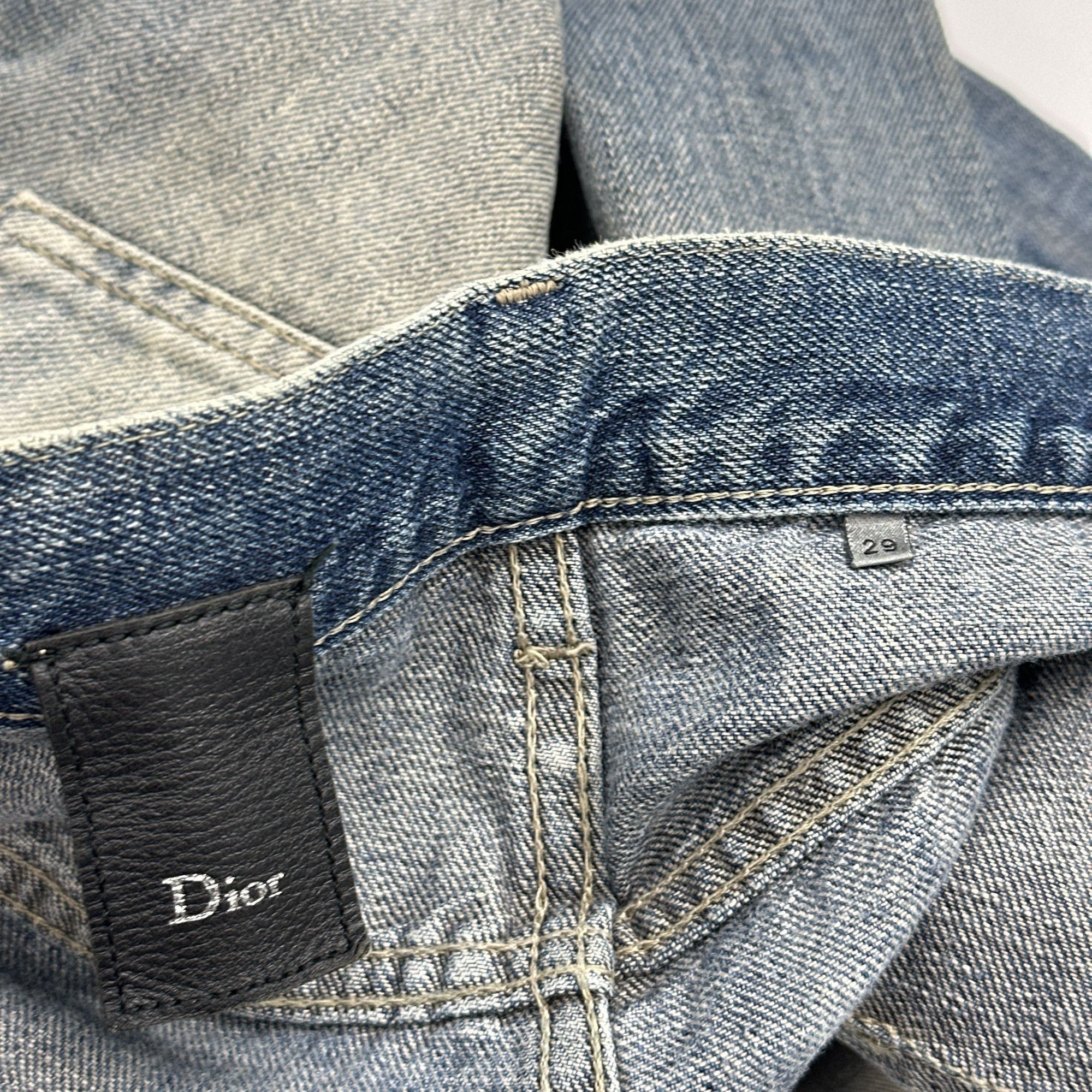 Dior Dior Faded Denim Jeans Size 29 Size US 29 - 4 Thumbnail