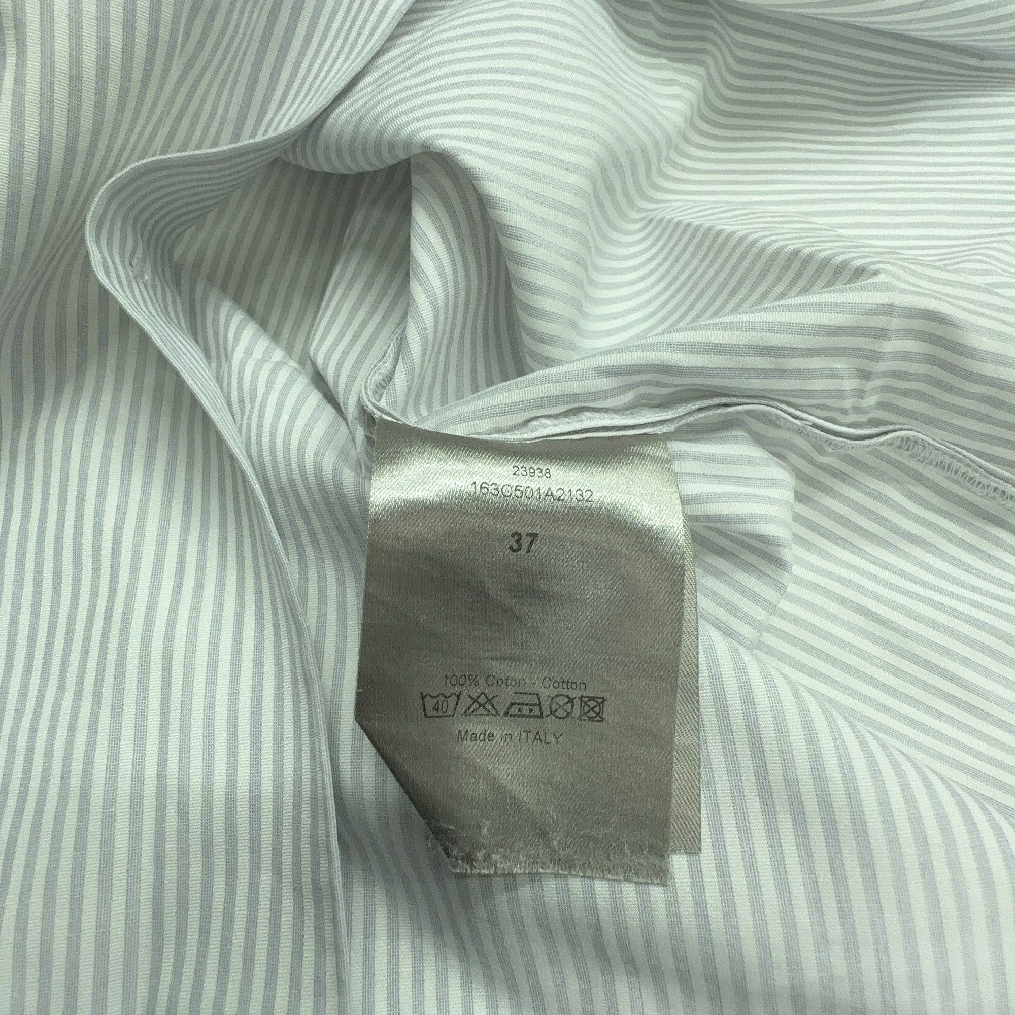 Dior Dior Striped Button Up Shirt Size 37 Size US S / EU 44-46 / 1 - 5 Thumbnail