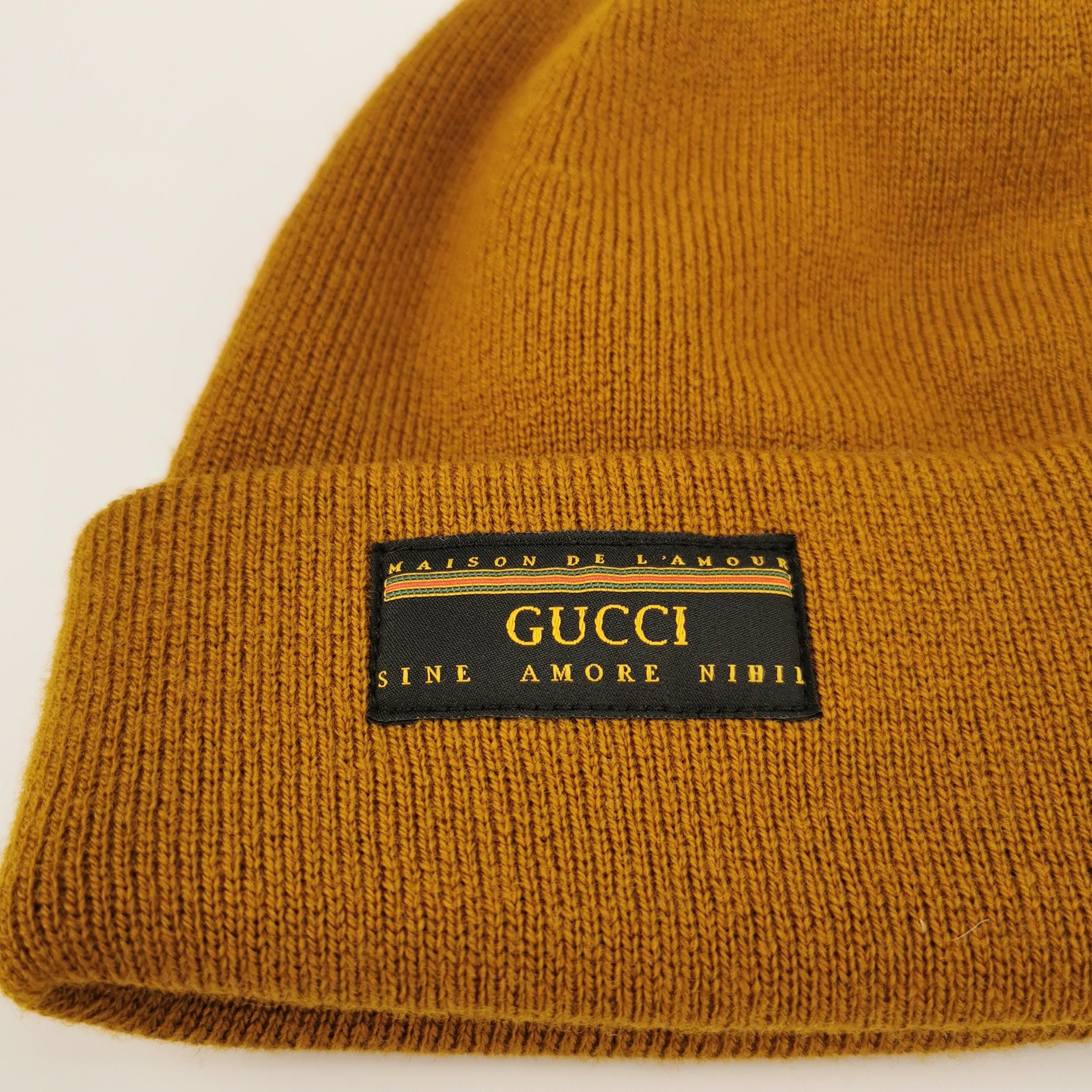 Gucci Gucci Maison de L'Amour Wool Beanie L Size ONE SIZE - 4 Thumbnail