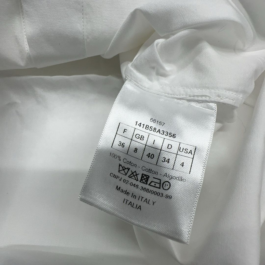 Dior Dior Bee Embroidered Button Up Shirt White Size 36 Size XS / US 0-2 / IT 36-38 - 3 Thumbnail