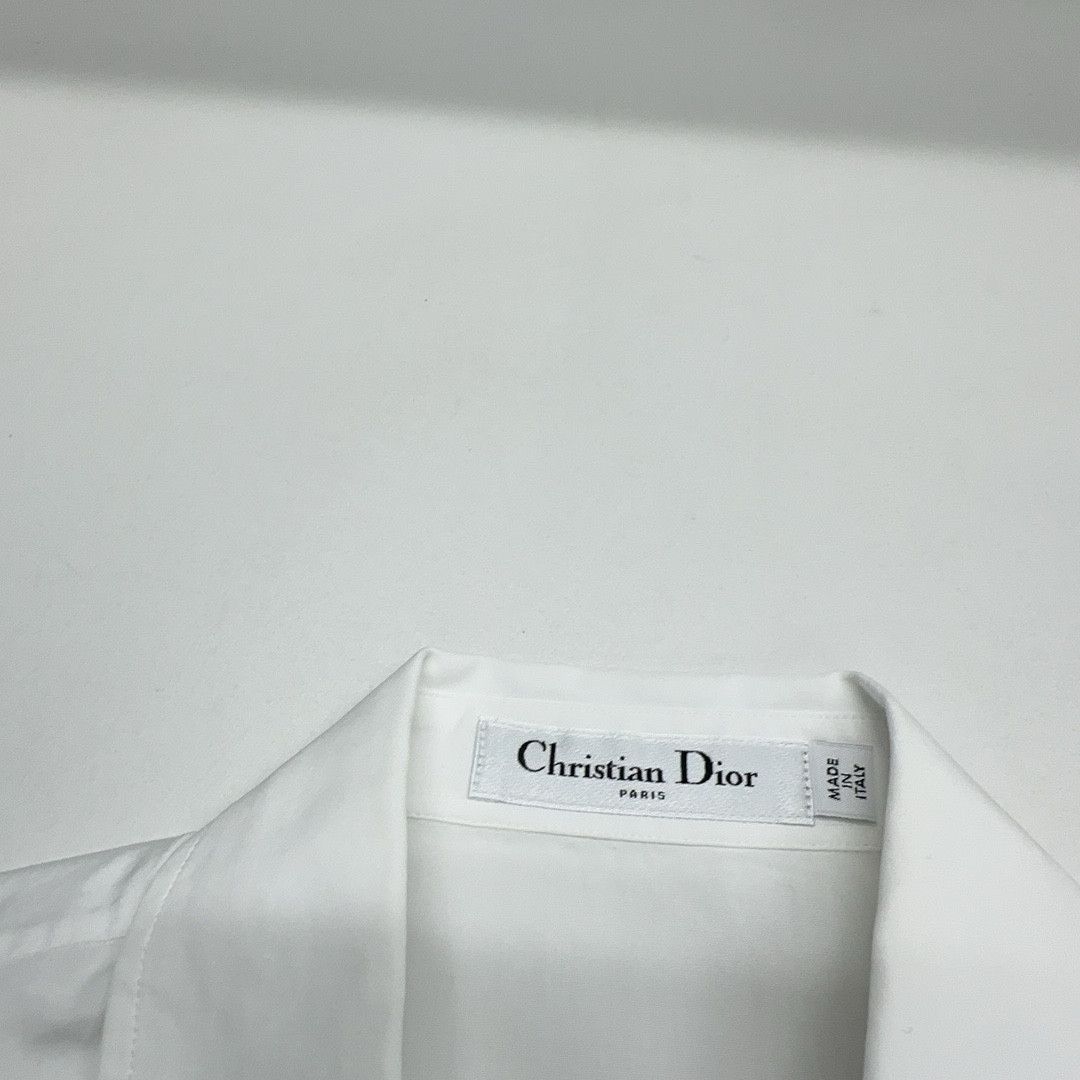 Dior Dior Bee Embroidered Button Up Shirt White Size 36 Size XS / US 0-2 / IT 36-38 - 4 Thumbnail
