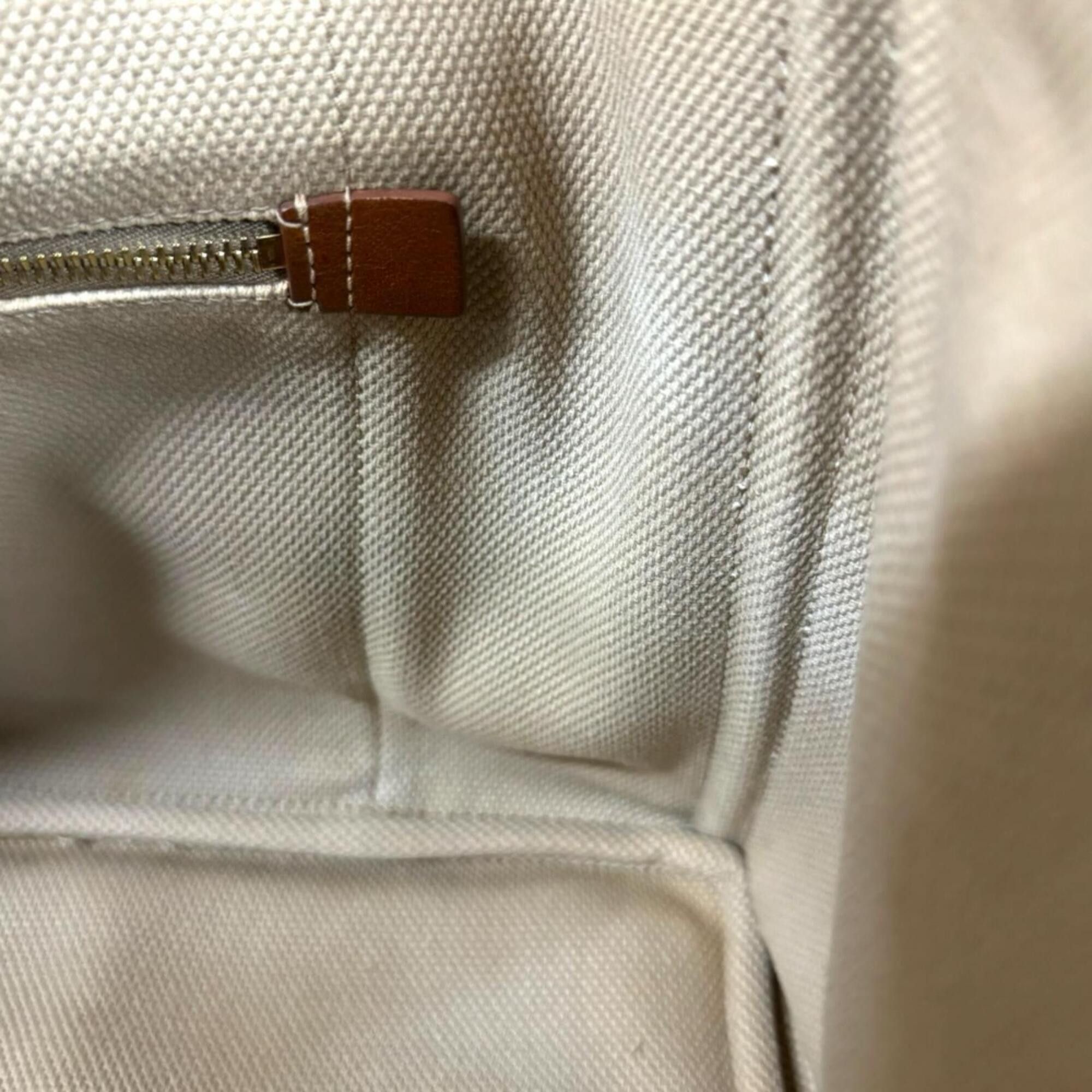 Prada Prada Canapa Tote L Handbag, Canvas, Beige, Women's PRADA Size ONE SIZE - 11 Thumbnail