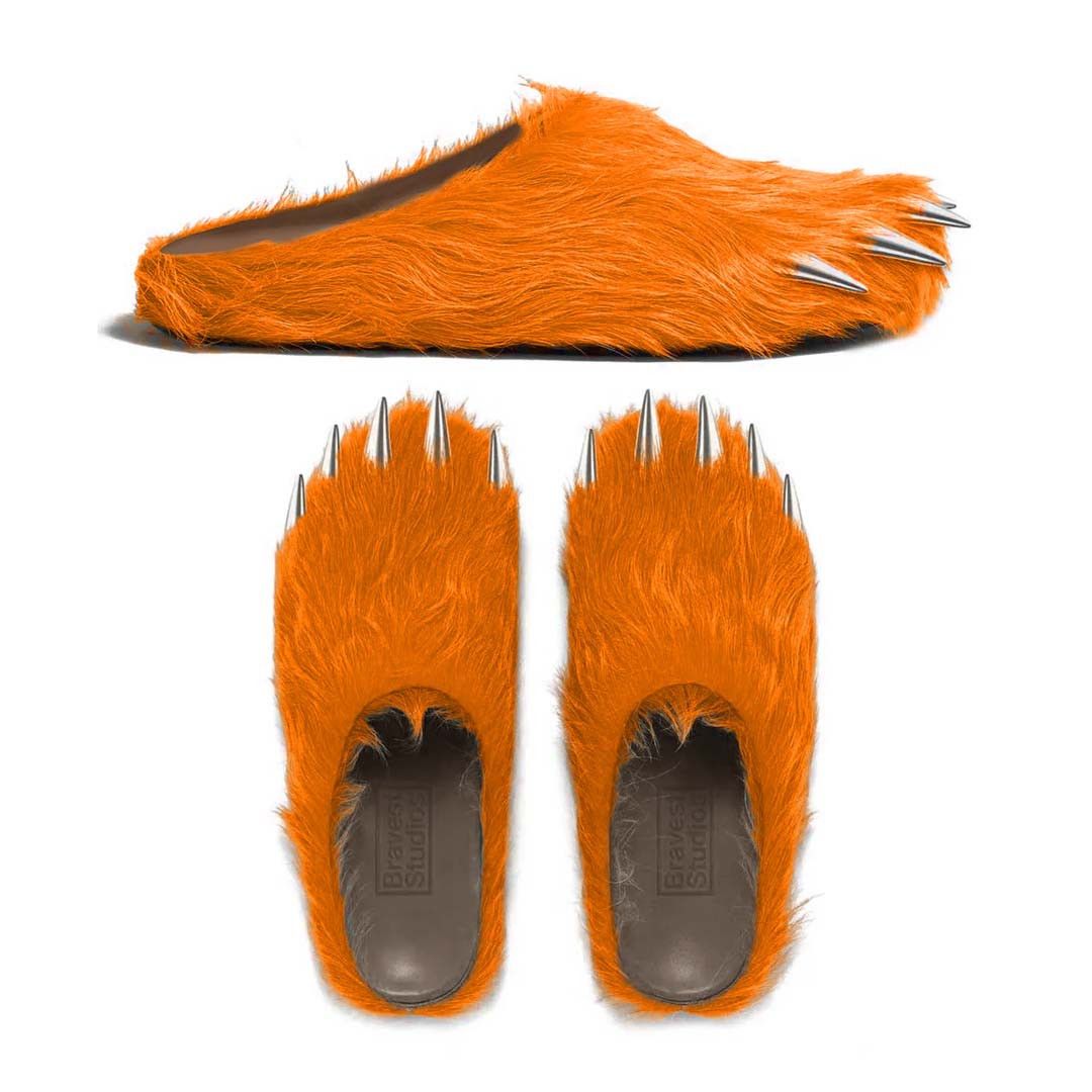Bravest Studios Bear Claw Mule Orange Size US 5.5 / EU 38 - 2 Thumbnail