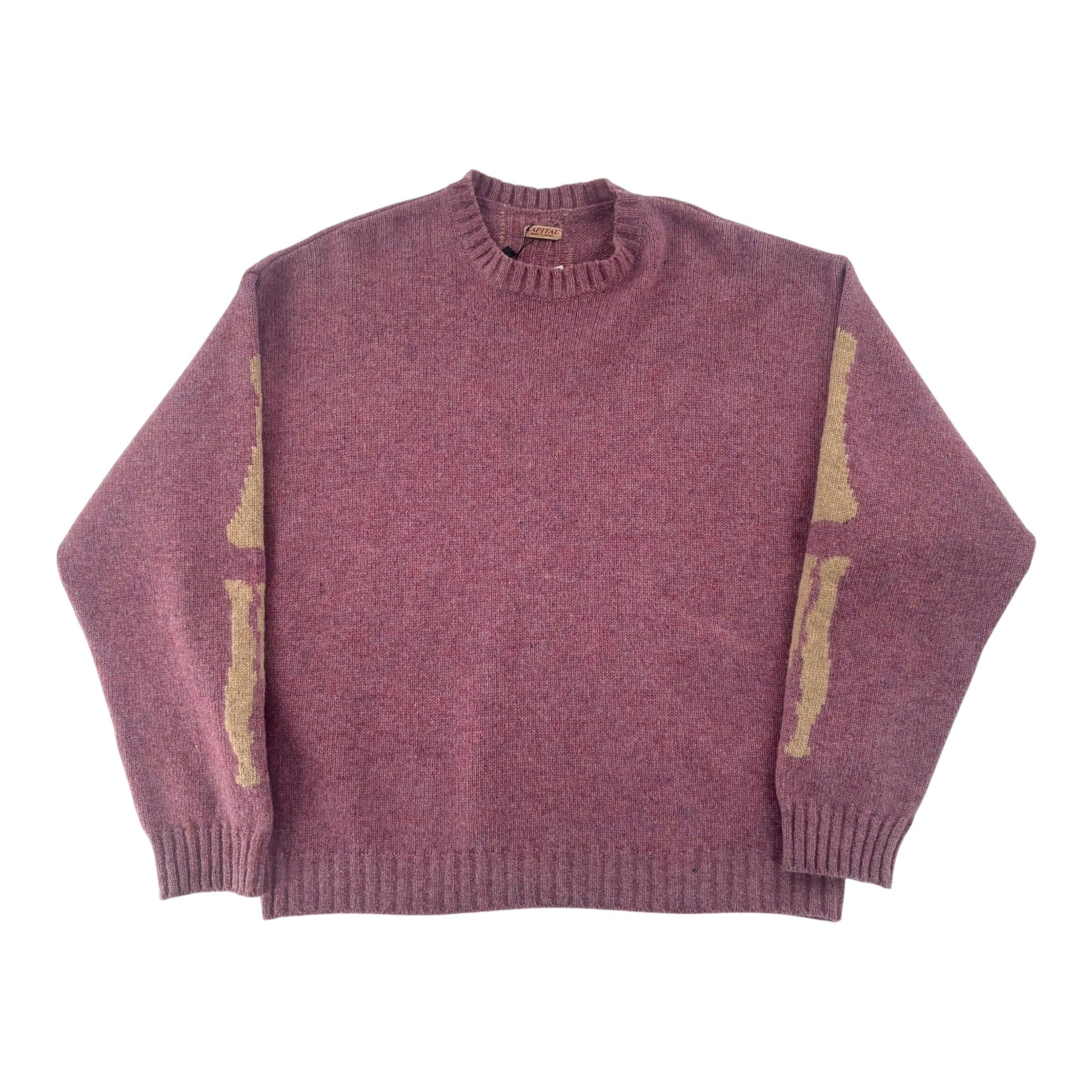 Kapital Bone Wool Sweater Pink Size US S / EU 44-46 / 1 - 2 Thumbnail