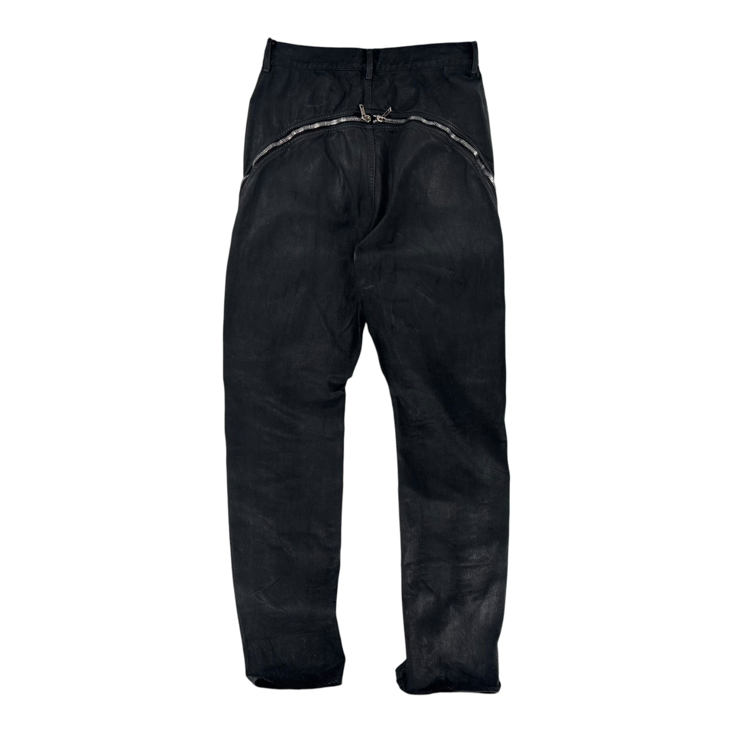 Rick Owens Banana Wax Denim Jeans Black Size US 32 / EU 48 - 3 Thumbnail
