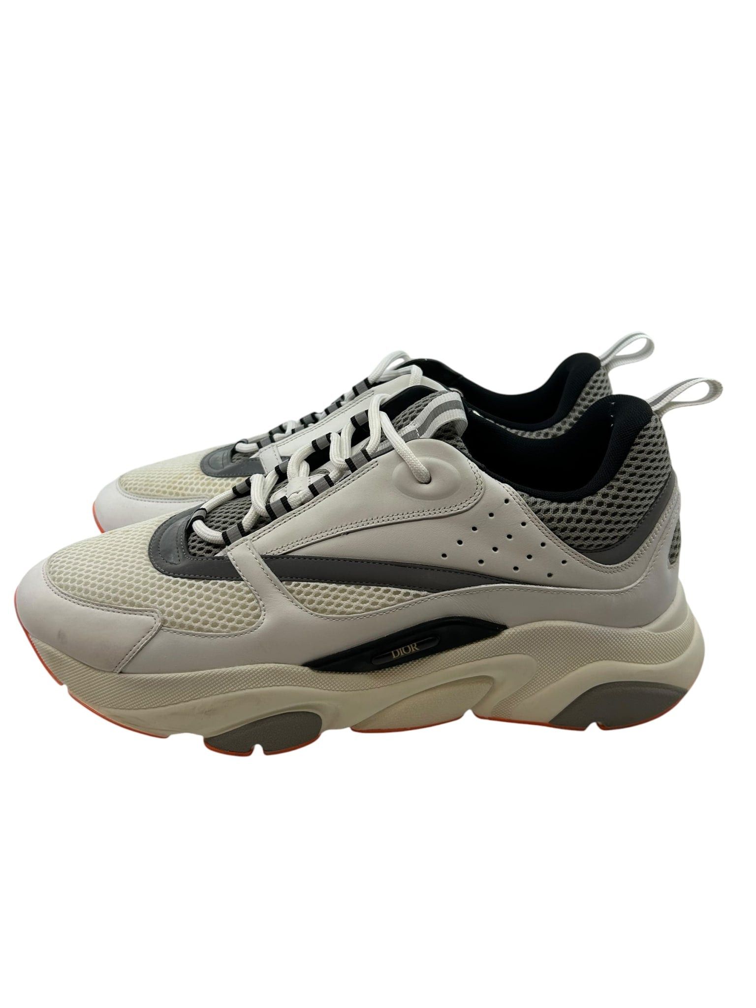 Dior B22 Sneaker White/Orange Size US 12.5 / EU 45-46 - 3 Thumbnail