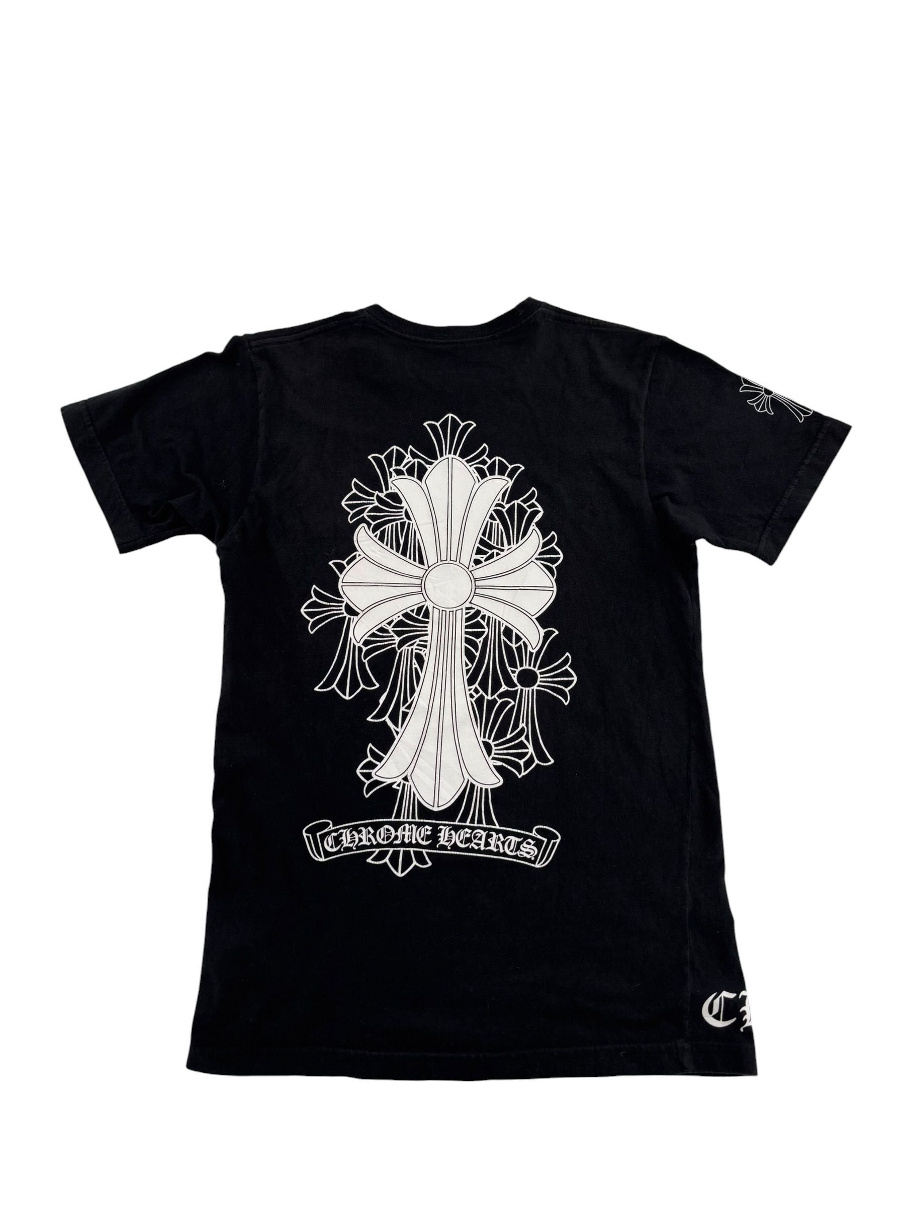 Chrome Hearts Cemetery Cross Logo Tee Black Size US S / EU 44-46 / 1 - 3 Thumbnail