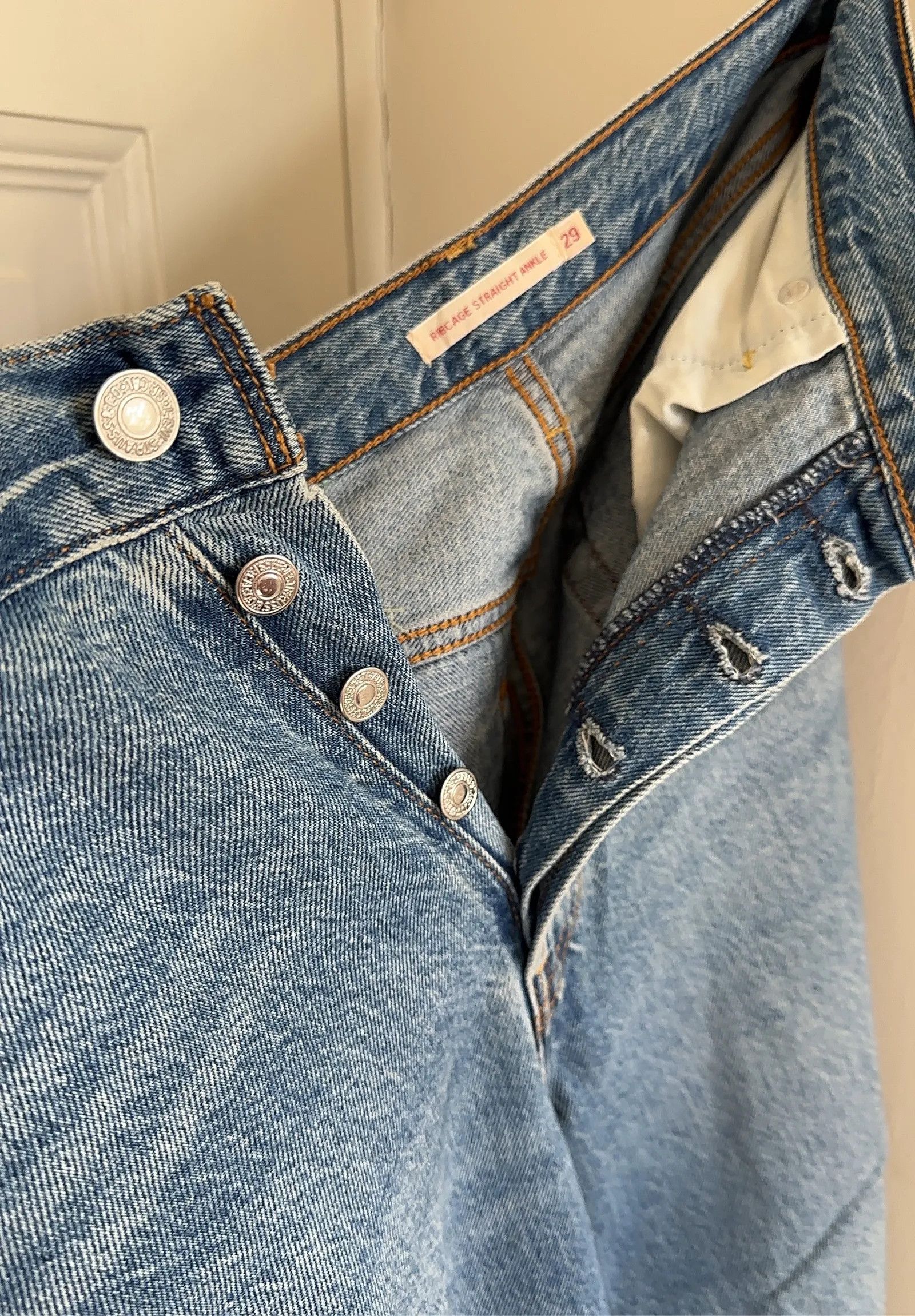 Levi's Levi's Ribcage Straight Ankle Jeans Size 29" - 7 Thumbnail
