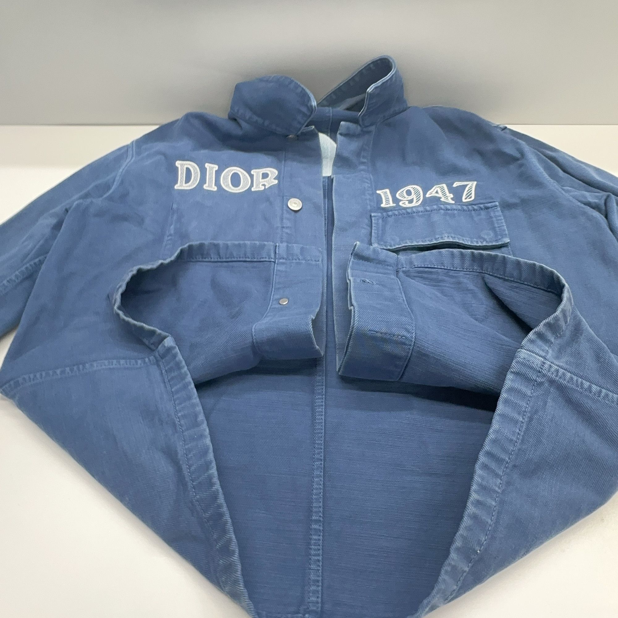 Dior Dior 1947 Logo Denim Jacket Size 48 Size US M / EU 48-50 / 2 - 8 Thumbnail