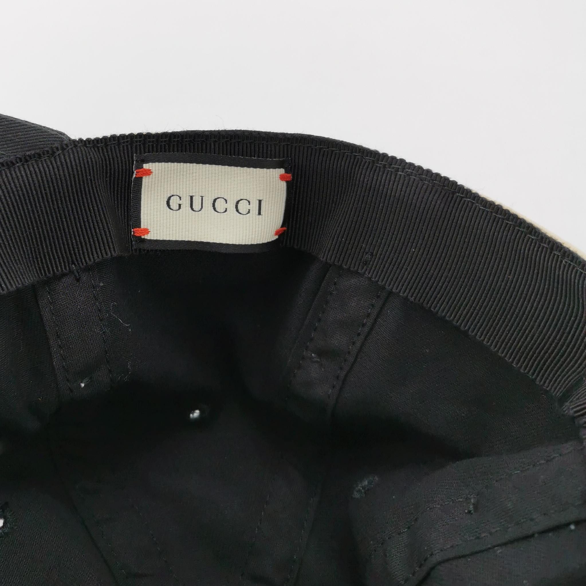 Gucci Gucci Logo Cotton Baseball Cap One Size Size ONE SIZE - 4 Thumbnail