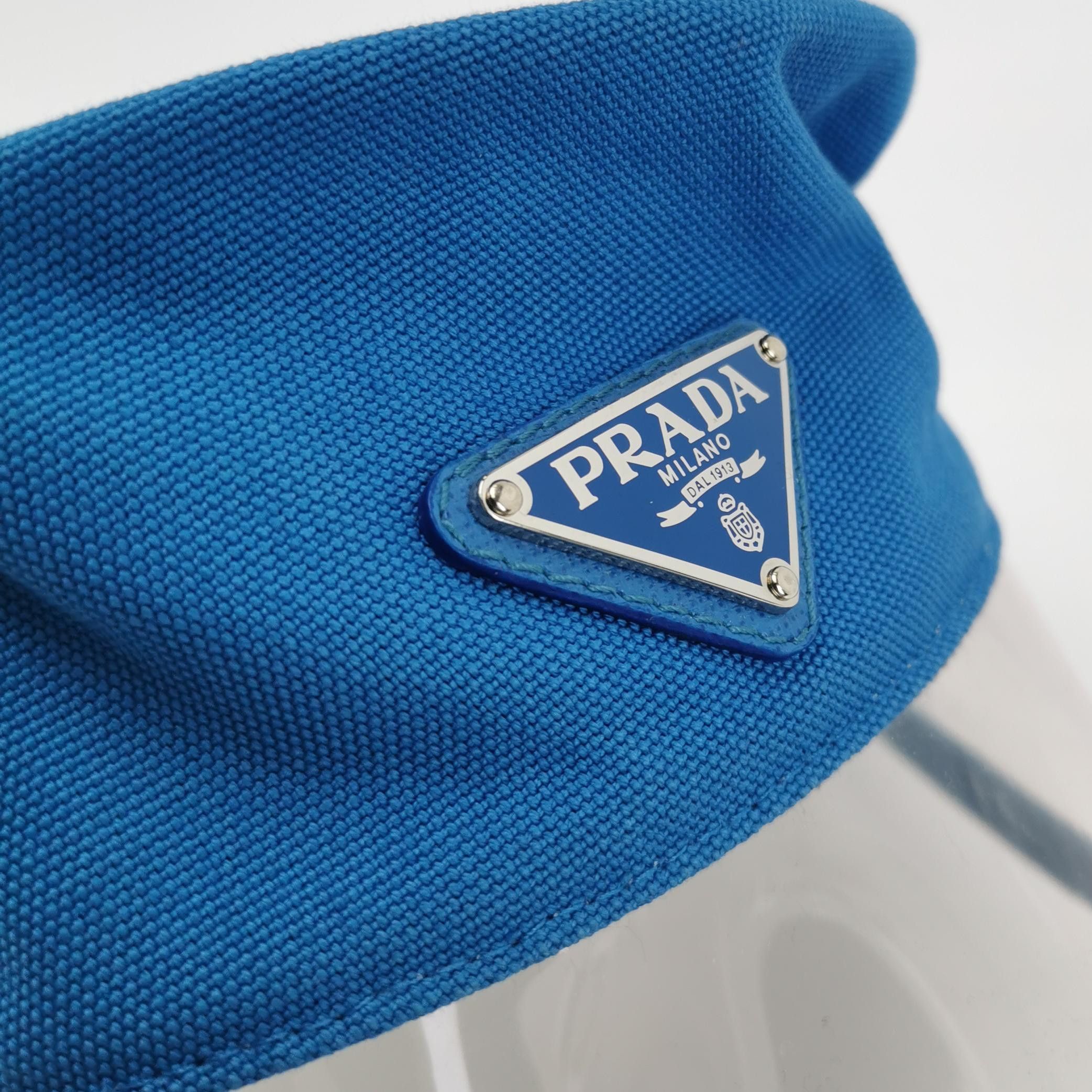 Prada Prada Logo Transparent Brim Bucket Hat Size M Size ONE SIZE - 4 Thumbnail