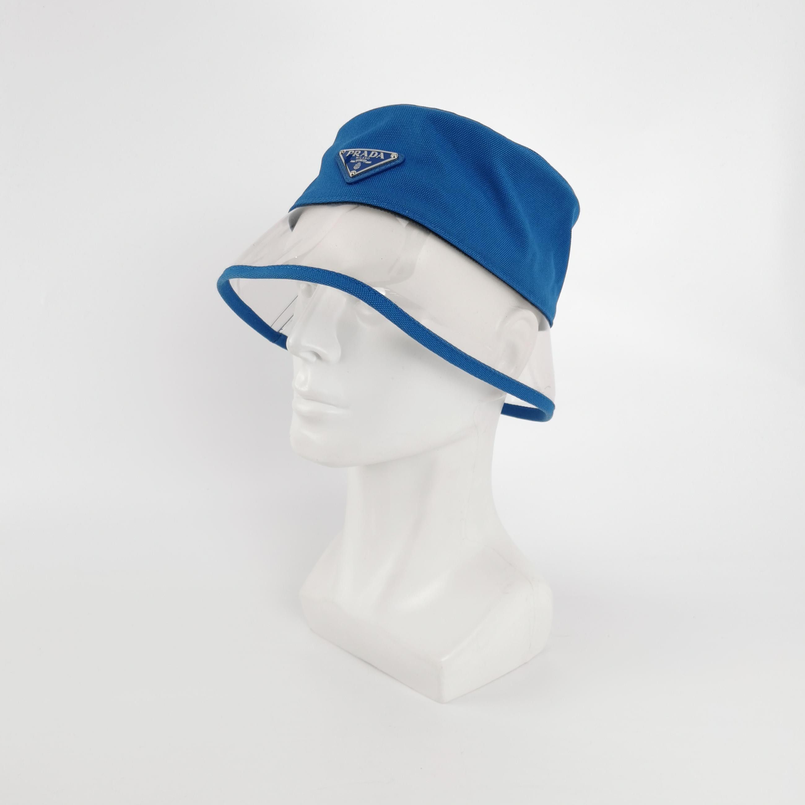 Prada Prada Logo Transparent Brim Bucket Hat Size M Size ONE SIZE - 2 Thumbnail