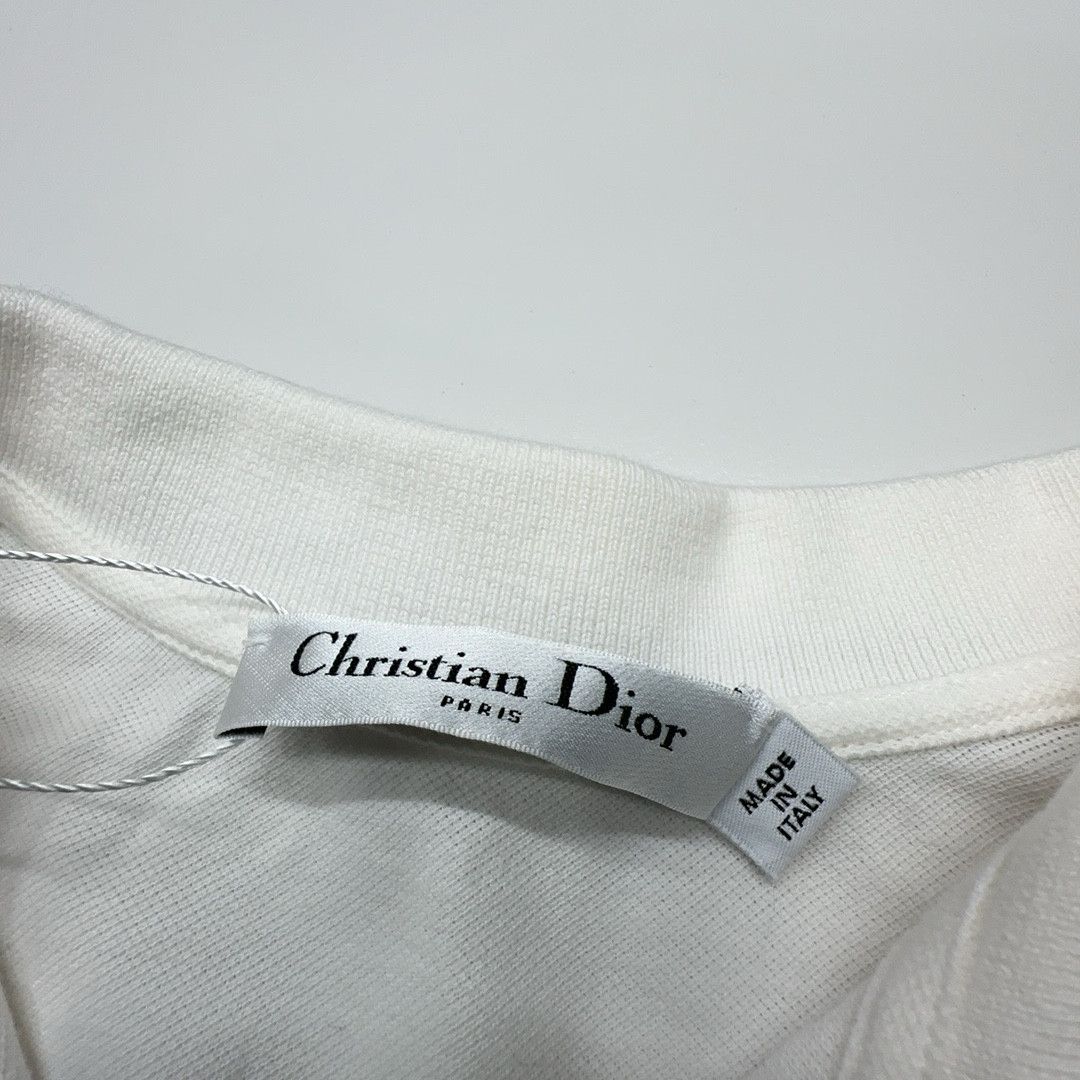 Dior Dior Striped Embroidered Polo Shirt Size XS Size XS / US 0-2 / IT 36-38 - 3 Thumbnail
