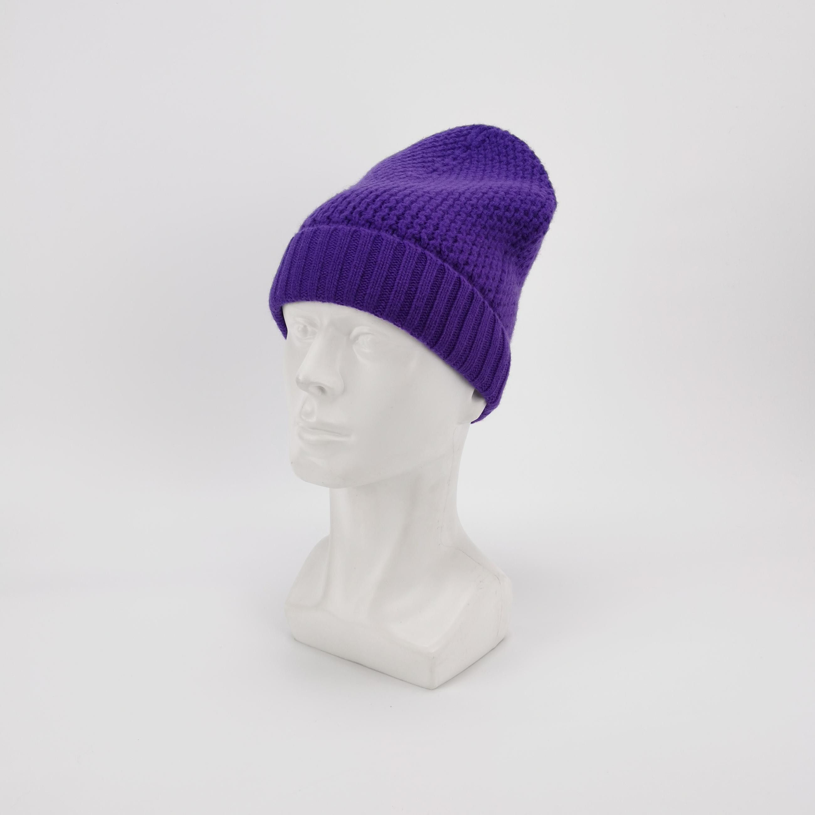 Prada Prada Purple Knit Beanie One Size Size ONE SIZE - 2 Thumbnail