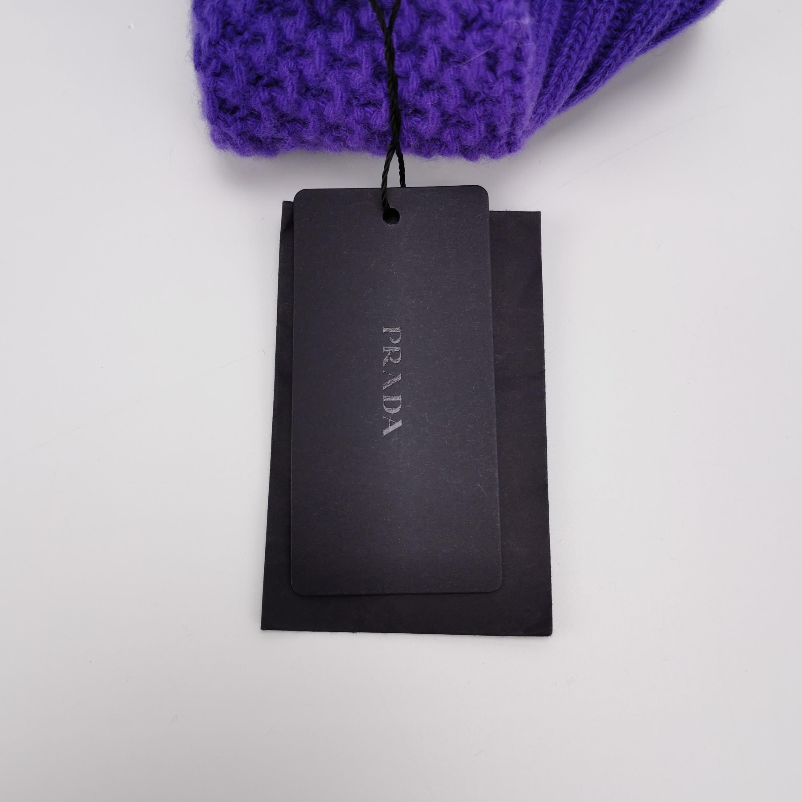 Prada Prada Purple Knit Beanie One Size Size ONE SIZE - 6 Thumbnail