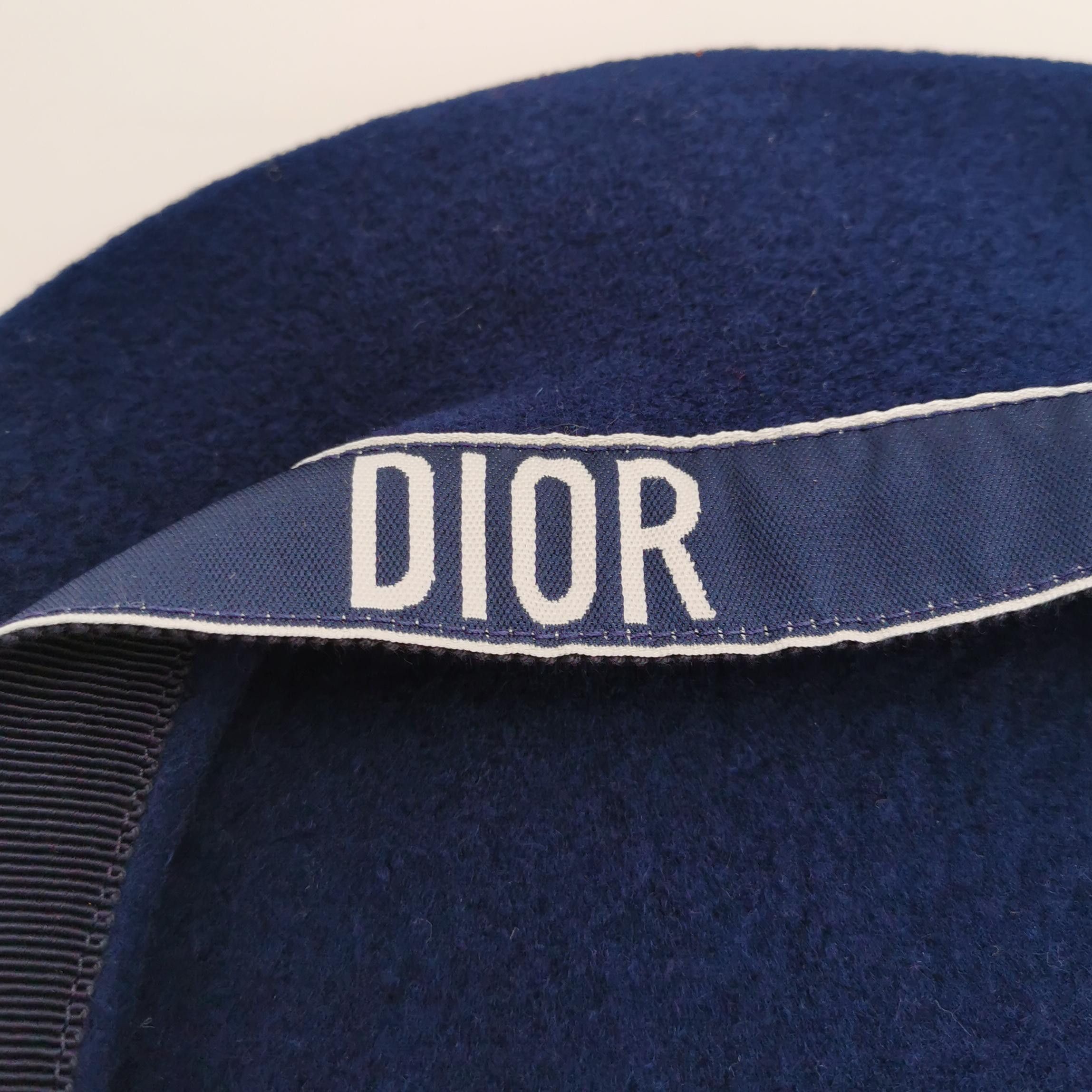 Dior Dior Logo Beret Hat Size 50-52 Size ONE SIZE - 4 Thumbnail
