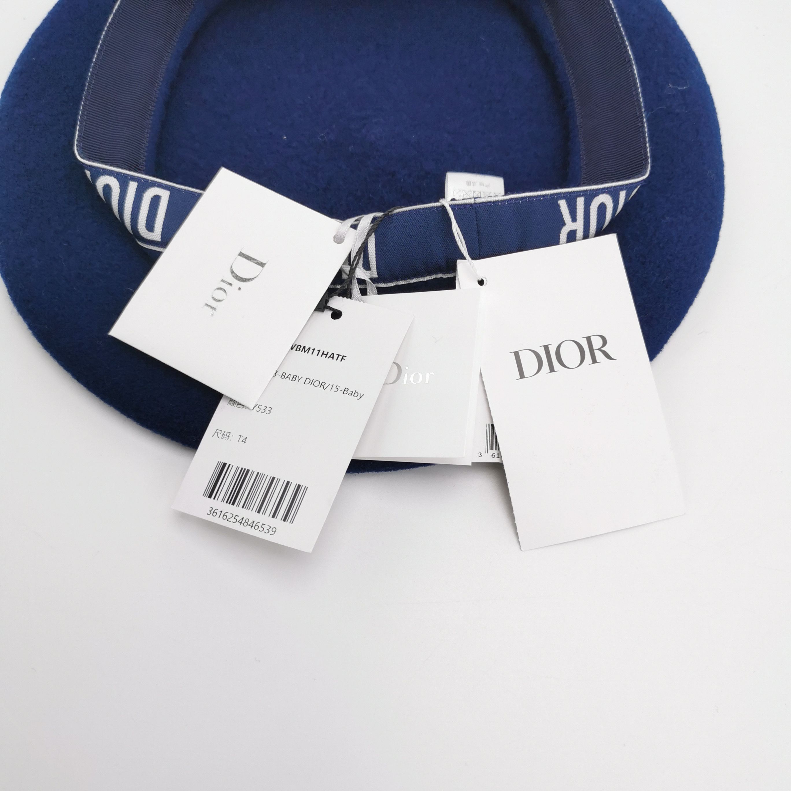 Dior Dior Logo Beret Hat Size 50-52 Size ONE SIZE - 7 Thumbnail