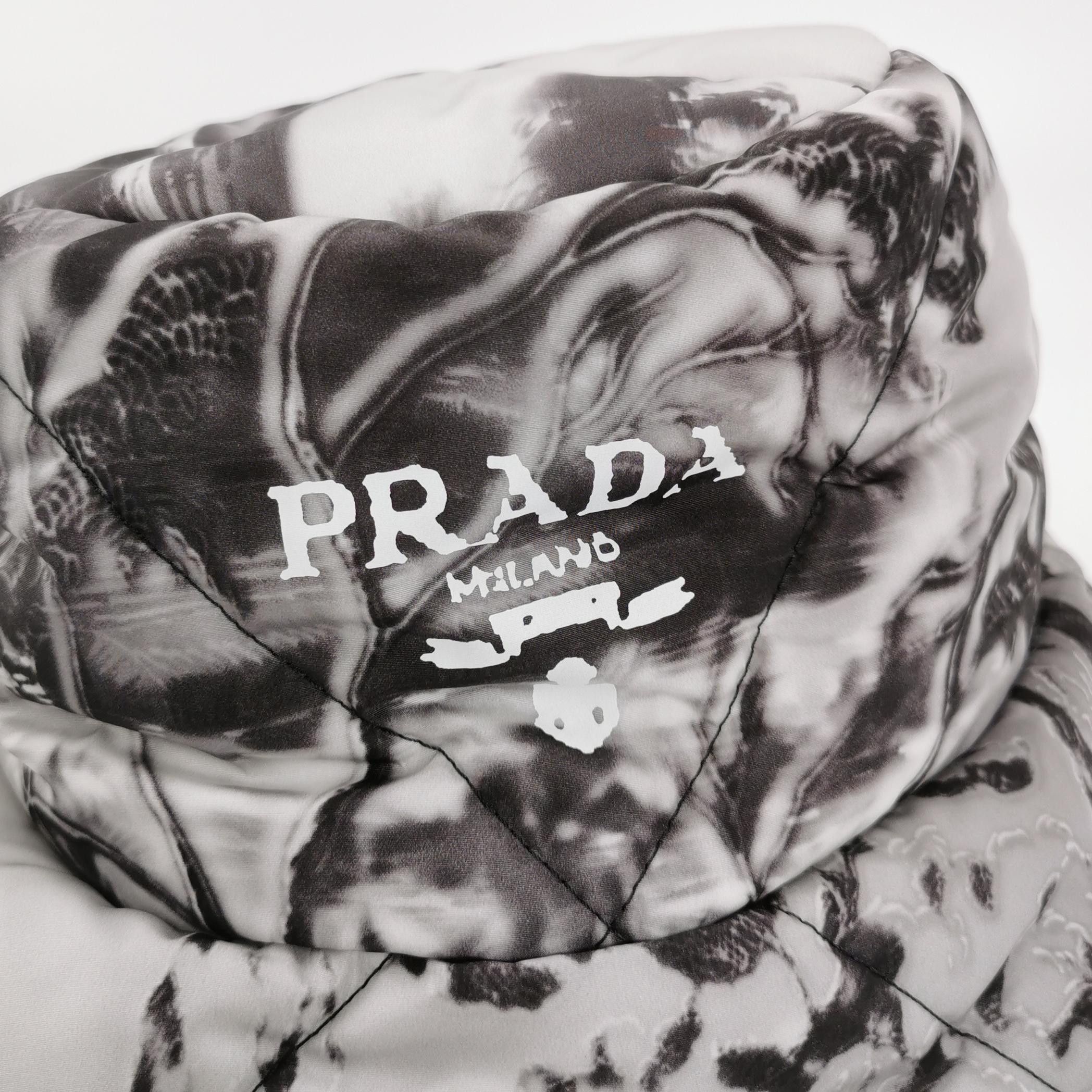 Prada Prada Re-Nylon Marble Bucket Hat Size L Size ONE SIZE - 4 Thumbnail