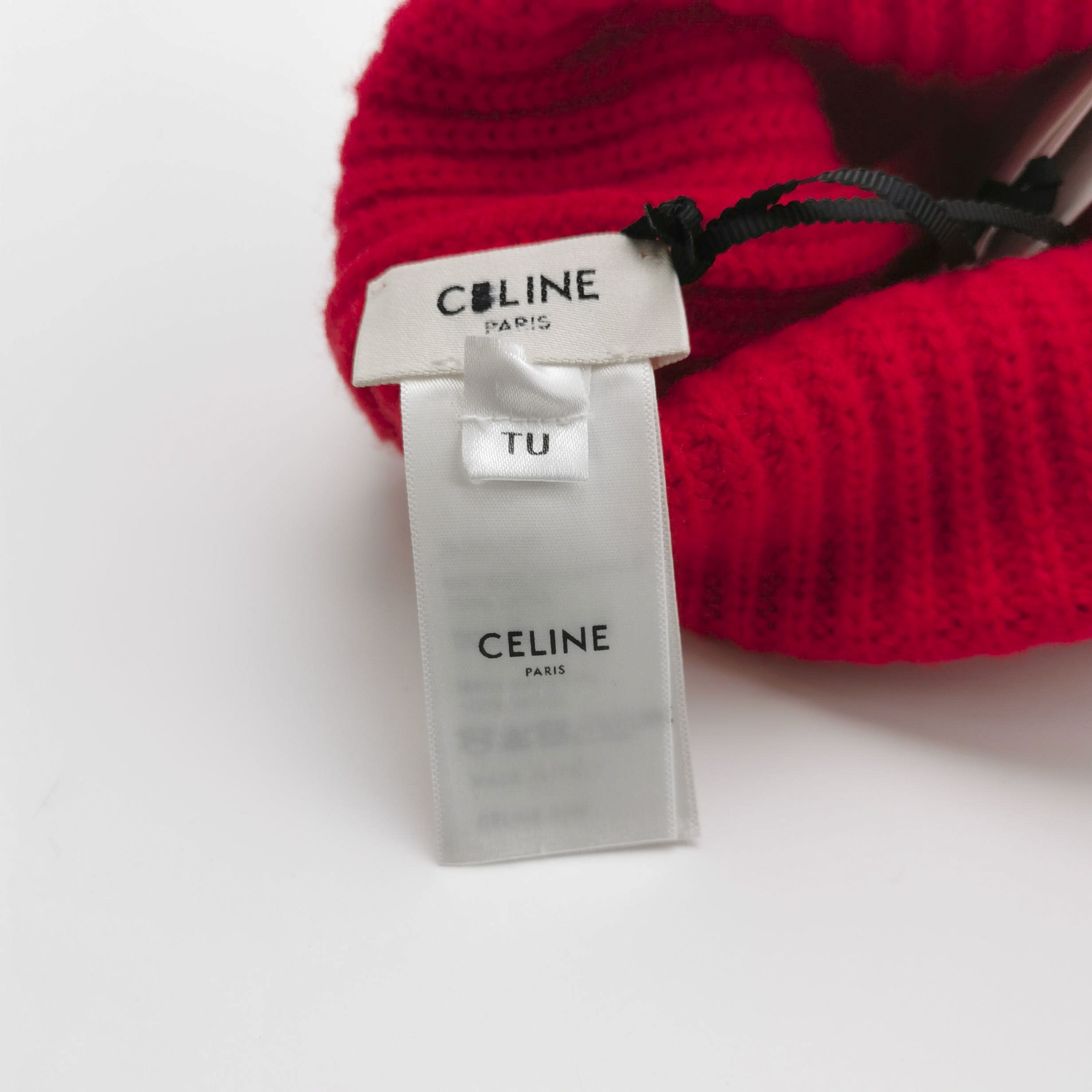 Celine Celine Logo Beanie Size One Size Size ONE SIZE - 6 Thumbnail