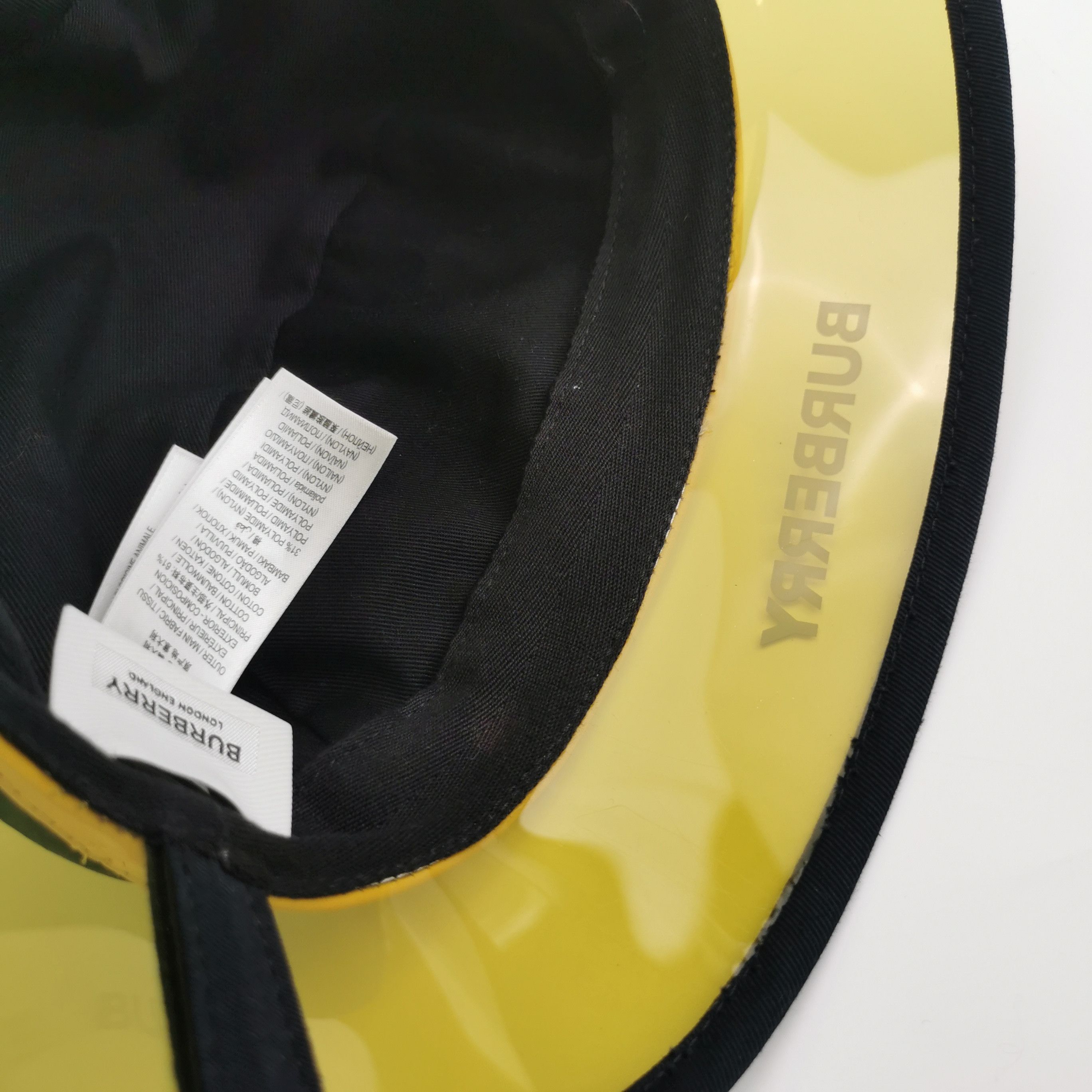 Burberry Burberry Logo Transparent Brim Bucket Hat Size M Size ONE SIZE - 12 Thumbnail