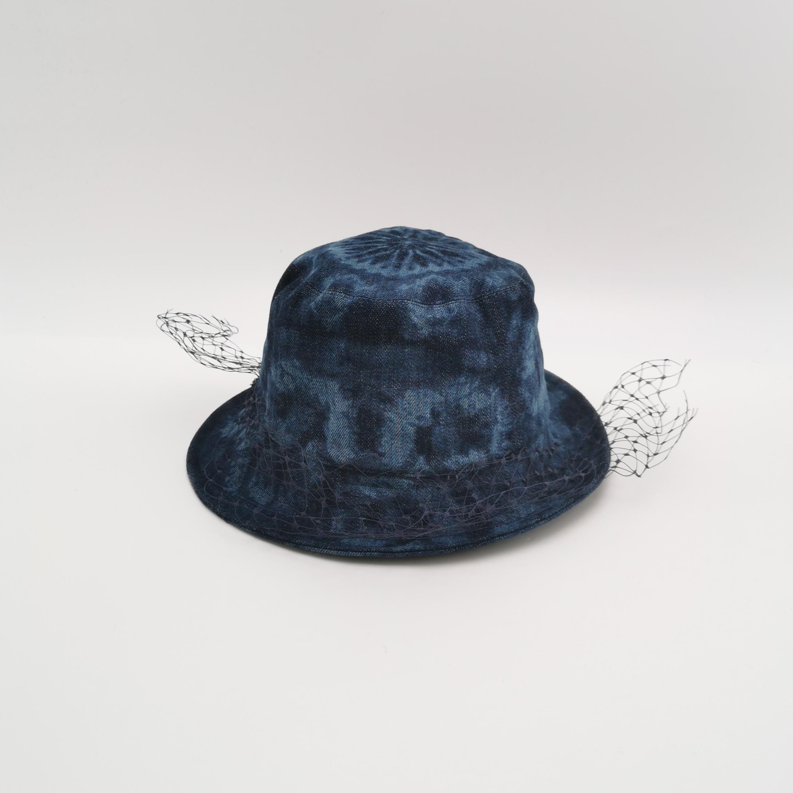 Dior Dior Denim Bucket Hat with Veil Size 56 Size ONE SIZE - 3 Thumbnail