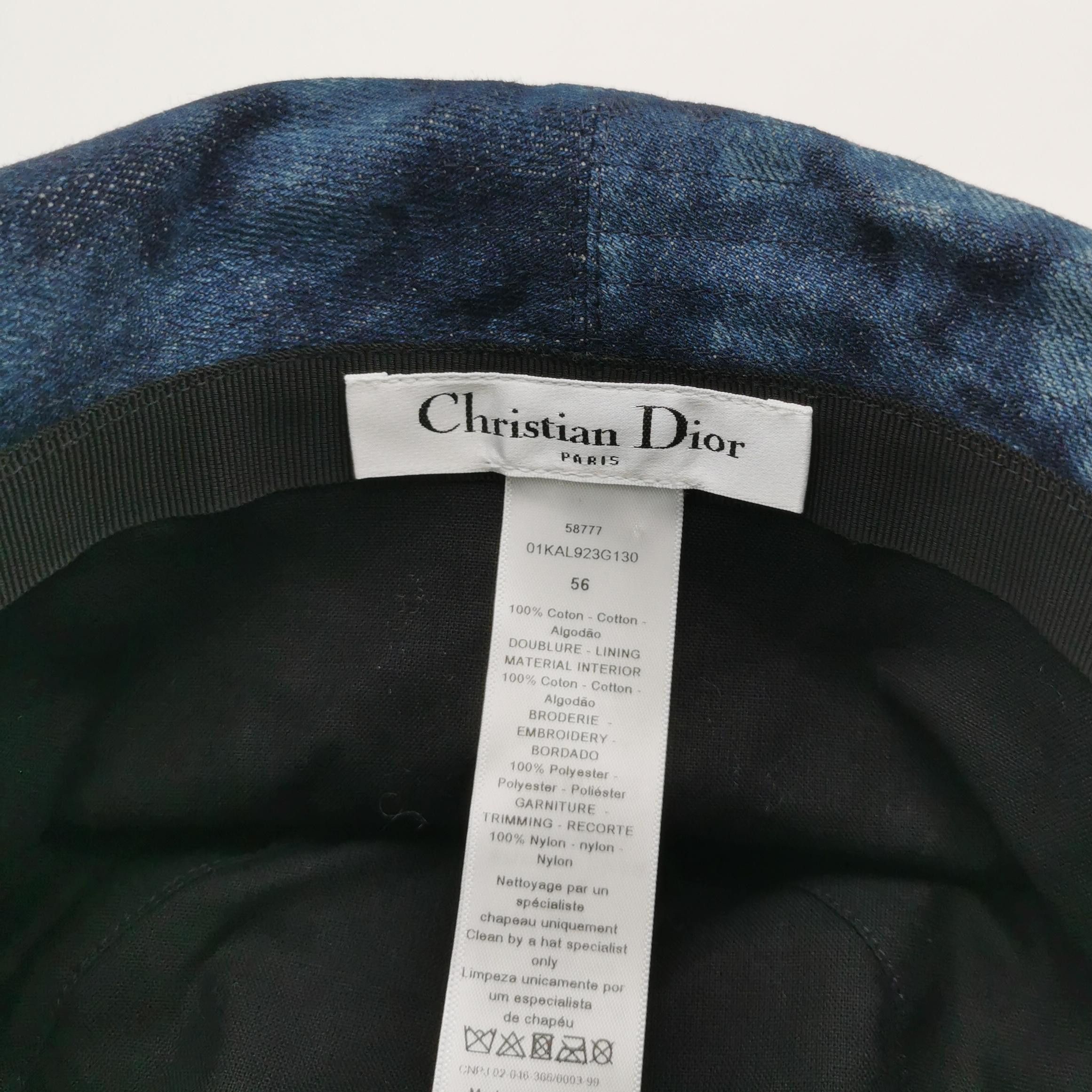 Dior Dior Denim Bucket Hat with Veil Size 56 Size ONE SIZE - 5 Thumbnail