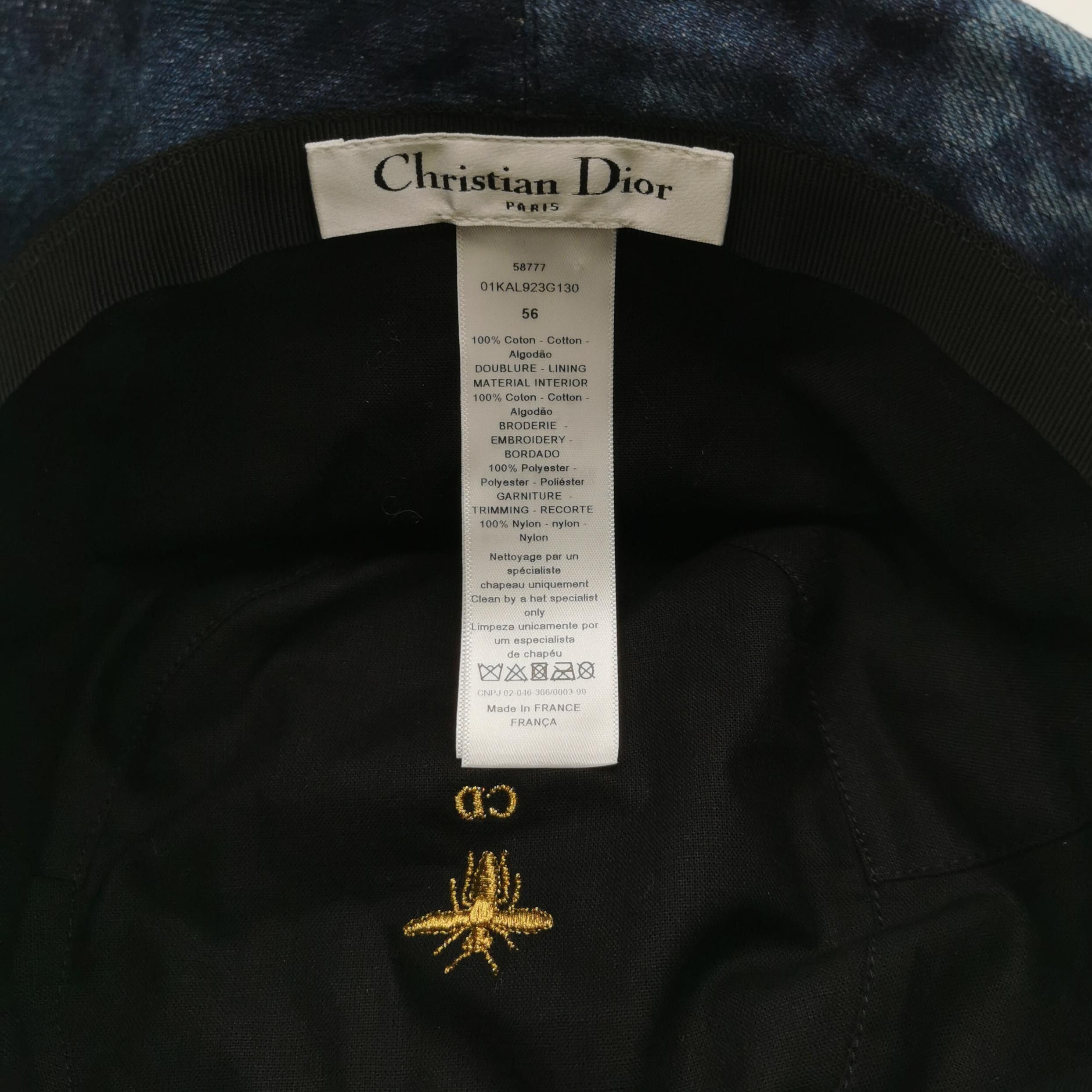 Dior Dior Denim Bucket Hat with Veil Size 56 Size ONE SIZE - 6 Thumbnail