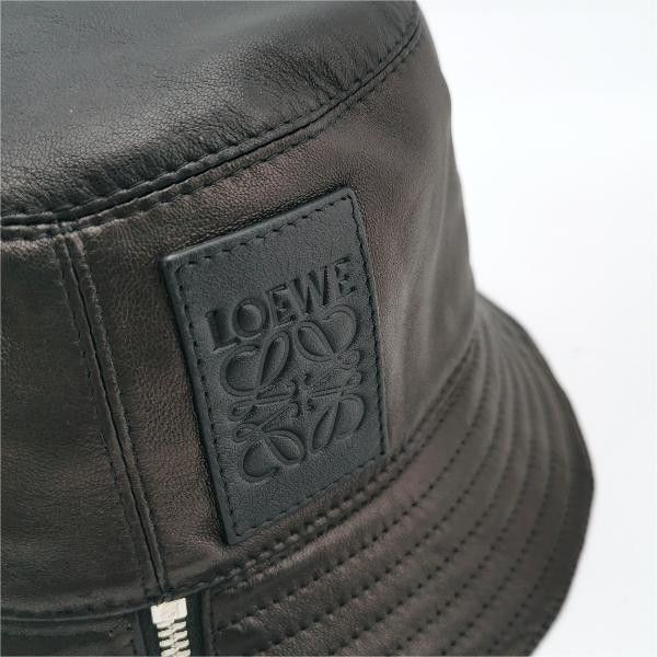 Loewe Loewe Leather Embossed Logo Bucket Hat Size 58 Size ONE SIZE - 4 Thumbnail