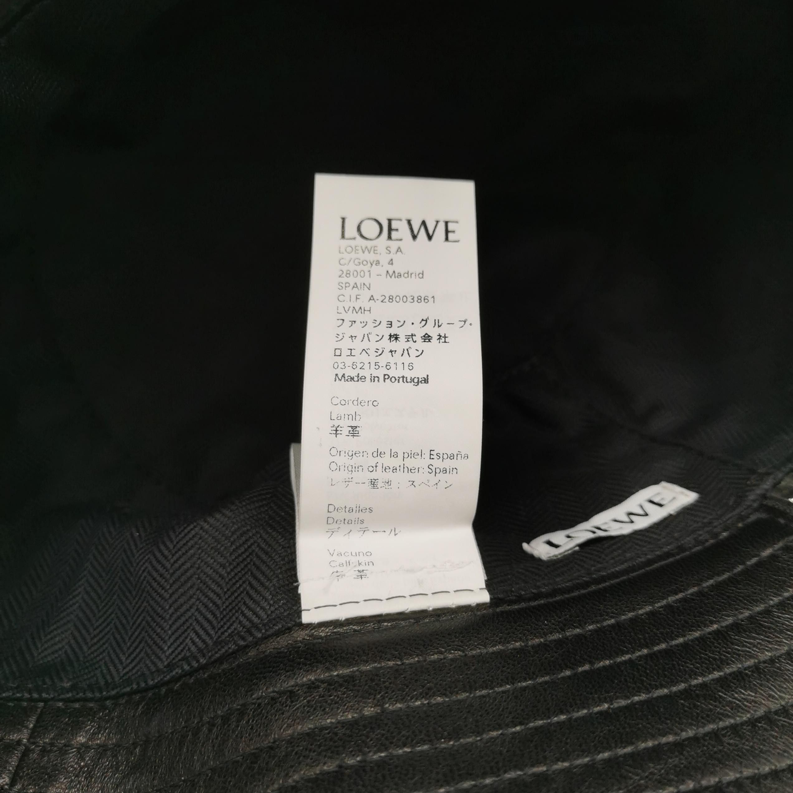 Loewe Loewe Leather Embossed Logo Bucket Hat Size 58 Size ONE SIZE - 6 Thumbnail