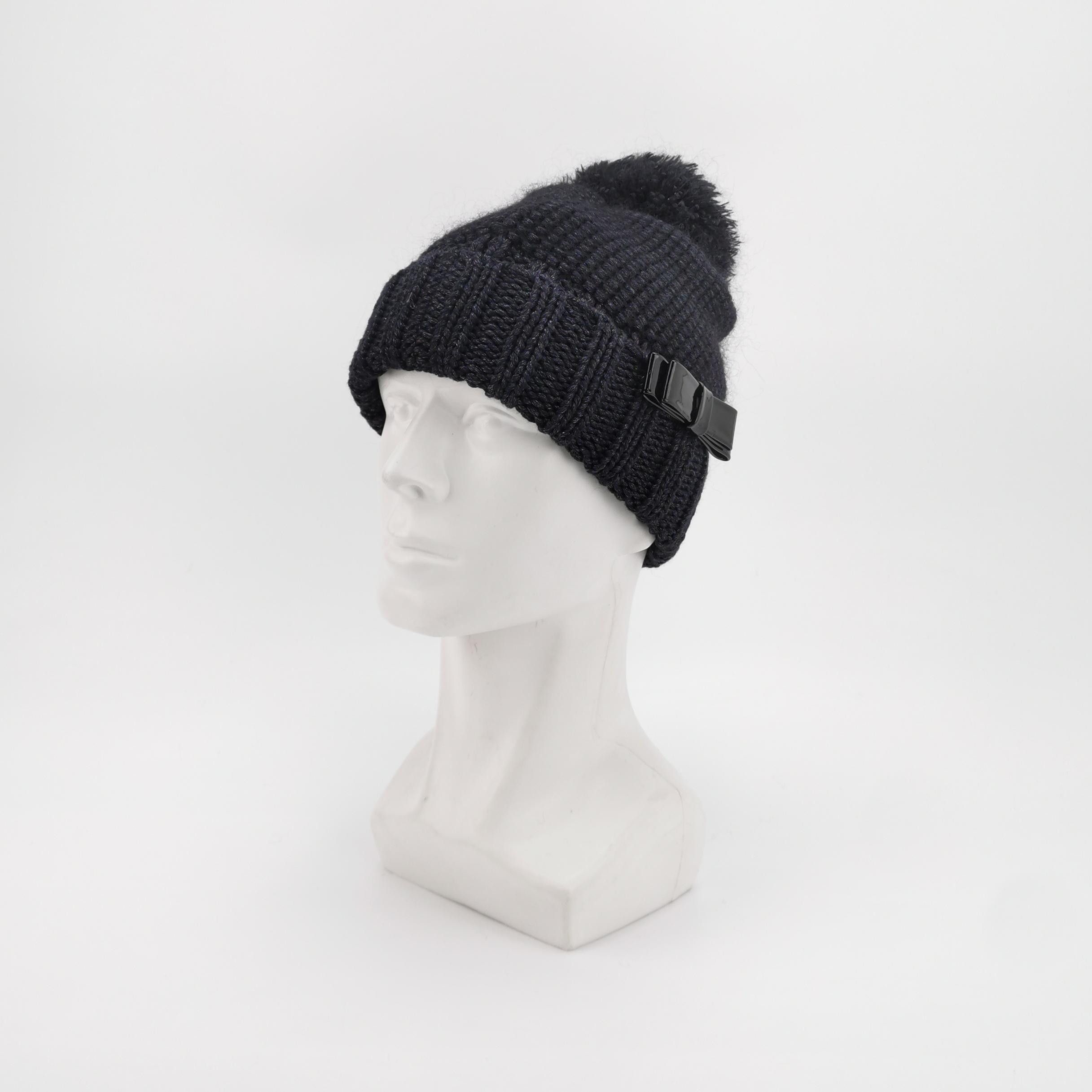 Chanel Chanel Knit Bow Beanie Hat Size ONE SIZE - 2 Thumbnail