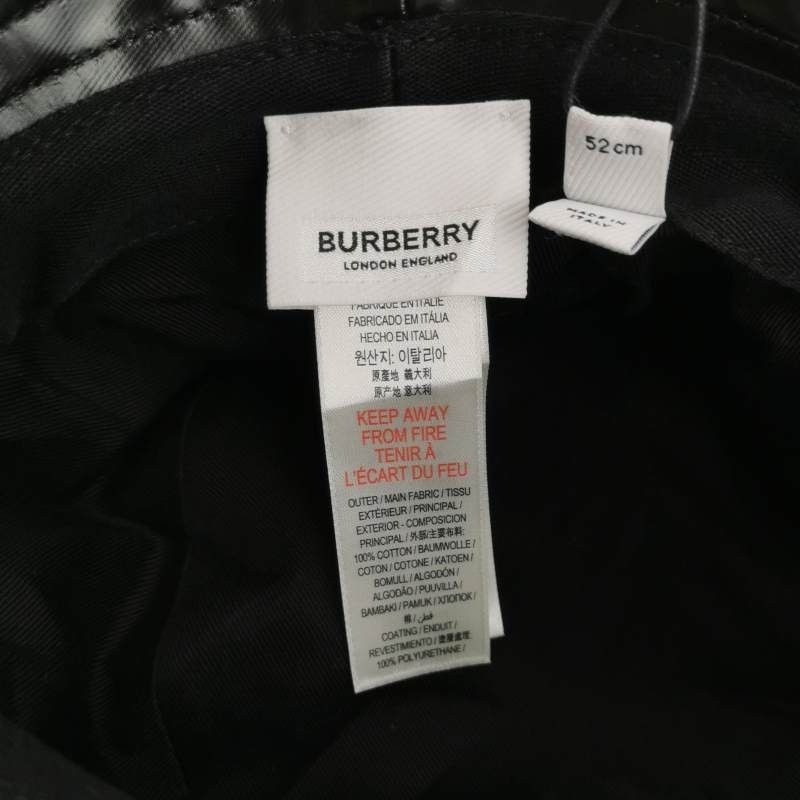 Burberry Burberry Logo Glossy Bucket Hat ONE SIZE Size ONE SIZE - 6 Thumbnail