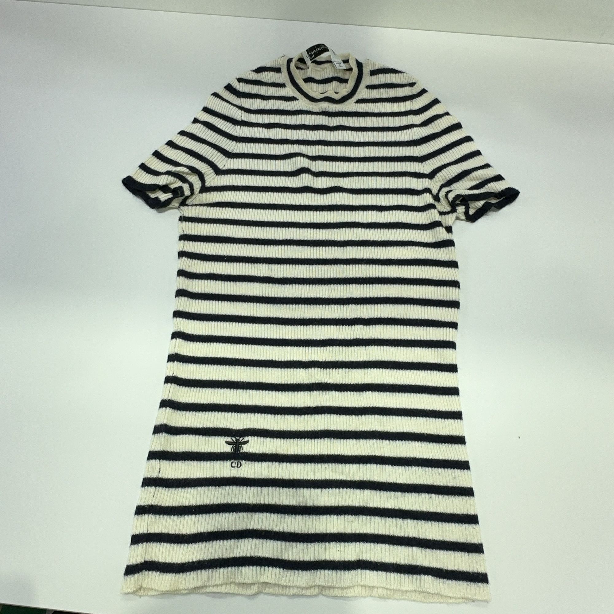 Christian Dior Monsieur Christian Dior Striped Knit Mini Dress Size 38 Size M / US 6-8 / IT 42-44 - 7 Thumbnail