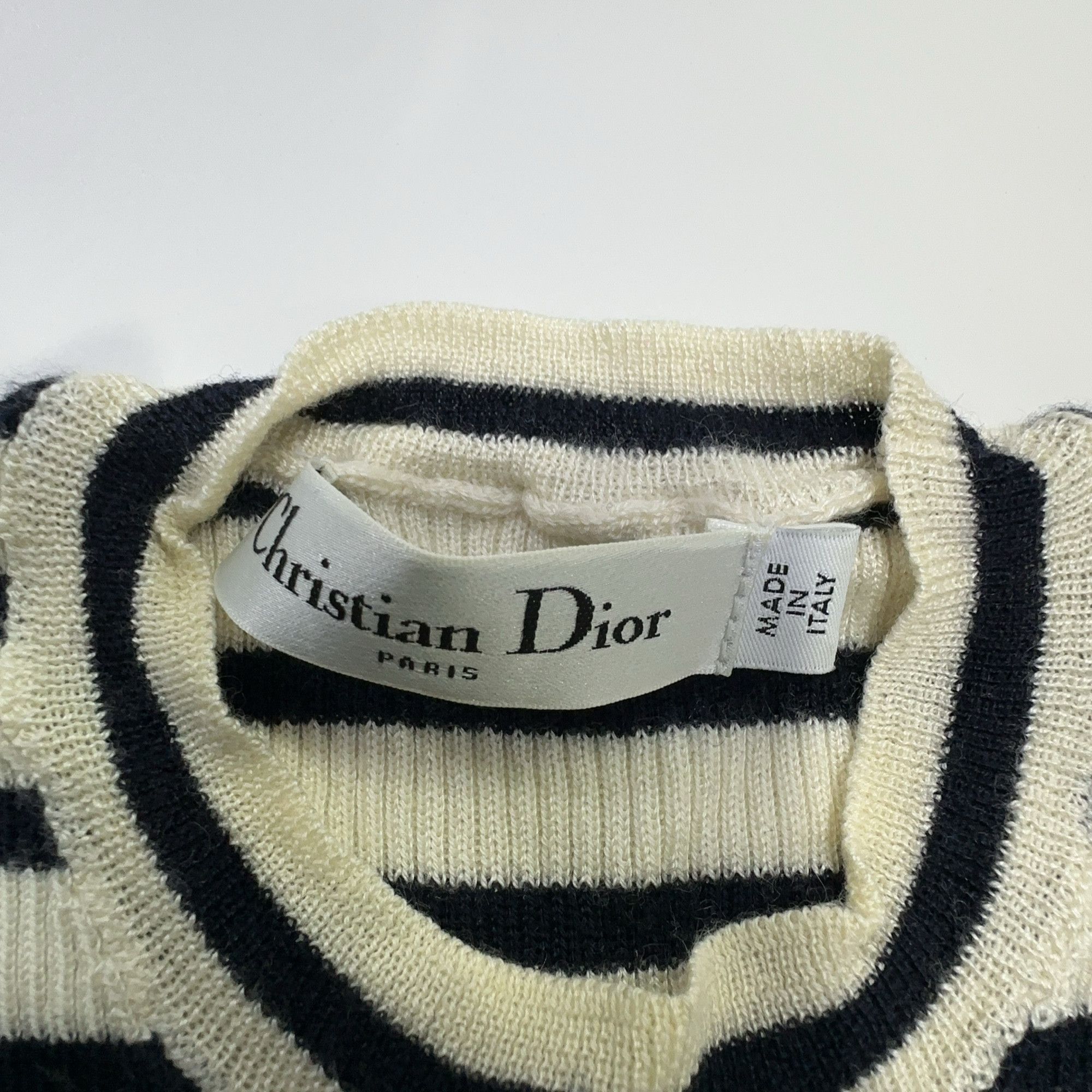 Christian Dior Monsieur Christian Dior Striped Knit Mini Dress Size 38 Size M / US 6-8 / IT 42-44 - 4 Thumbnail
