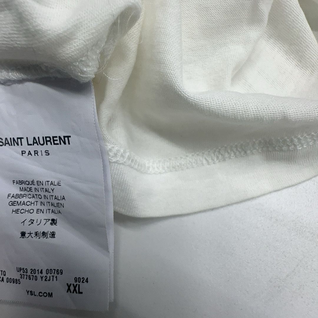 Saint Laurent Paris Saint Laurent Splatter Graphic T-Shirt XXL Size US XXL / EU 58 / 5 - 3 Thumbnail