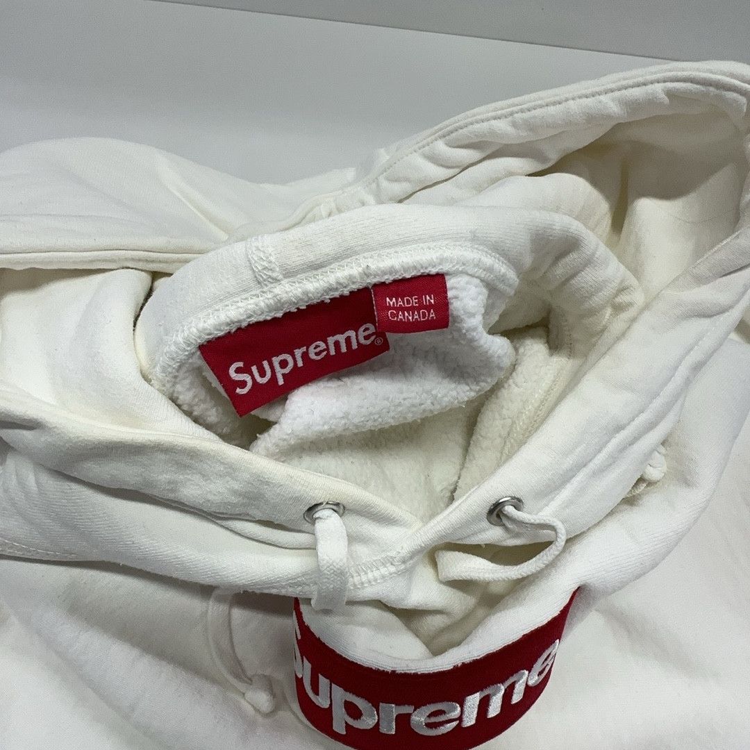 Supreme Supreme Box Logo Hooded Sweatshirt White Size L Size US L / EU 52-54 / 3 - 3 Thumbnail