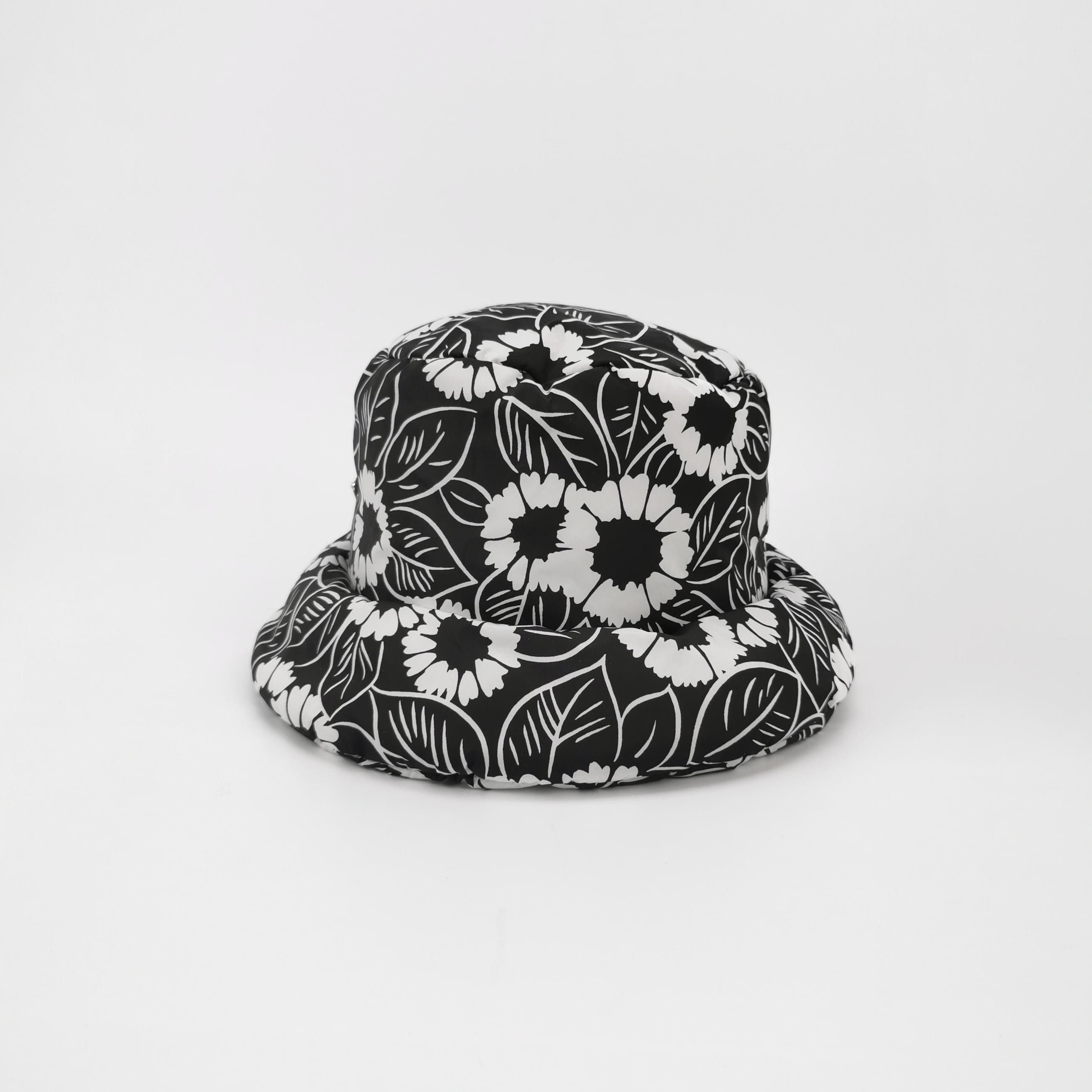 Prada Prada Re-Nylon Floral Print Bucket Hat Size M Size ONE SIZE - 3 Thumbnail