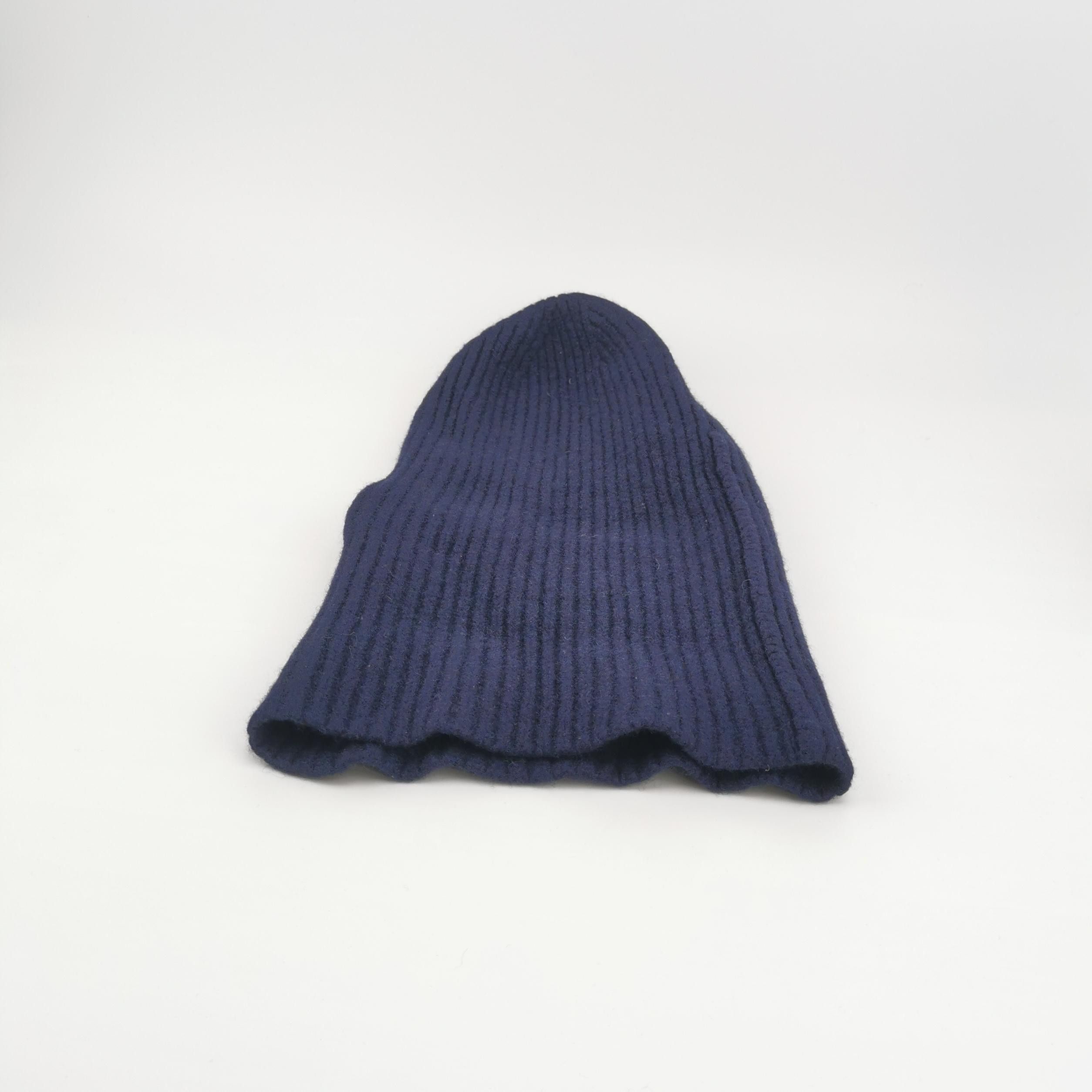 Acne Studios Acne Studios Navy Wool Face Beanie Size OS Size ONE SIZE - 6 Thumbnail