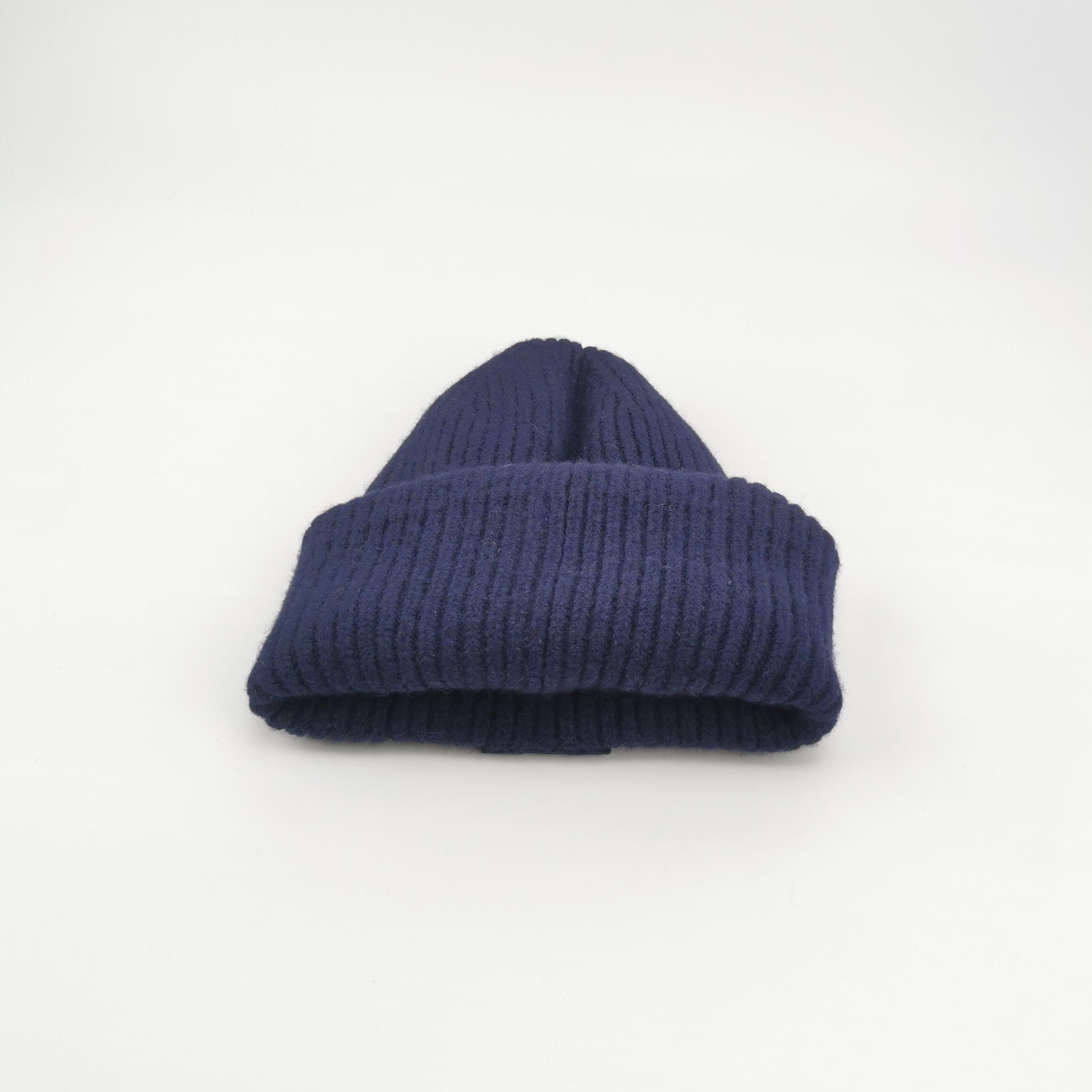 Acne Studios Acne Studios Navy Wool Face Beanie Size OS Size ONE SIZE - 3 Thumbnail